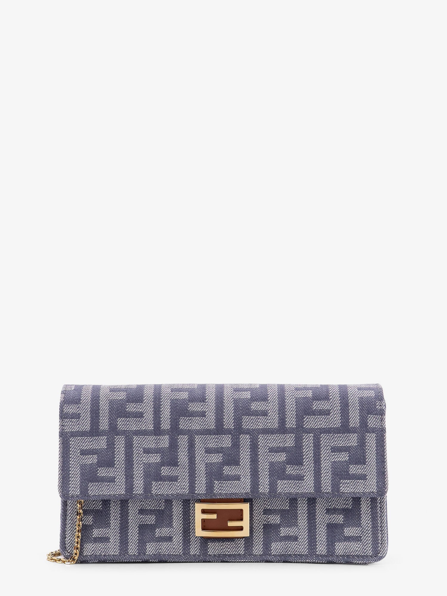 Fendi Women Wallet On Chain Baguette Shoulder Bag