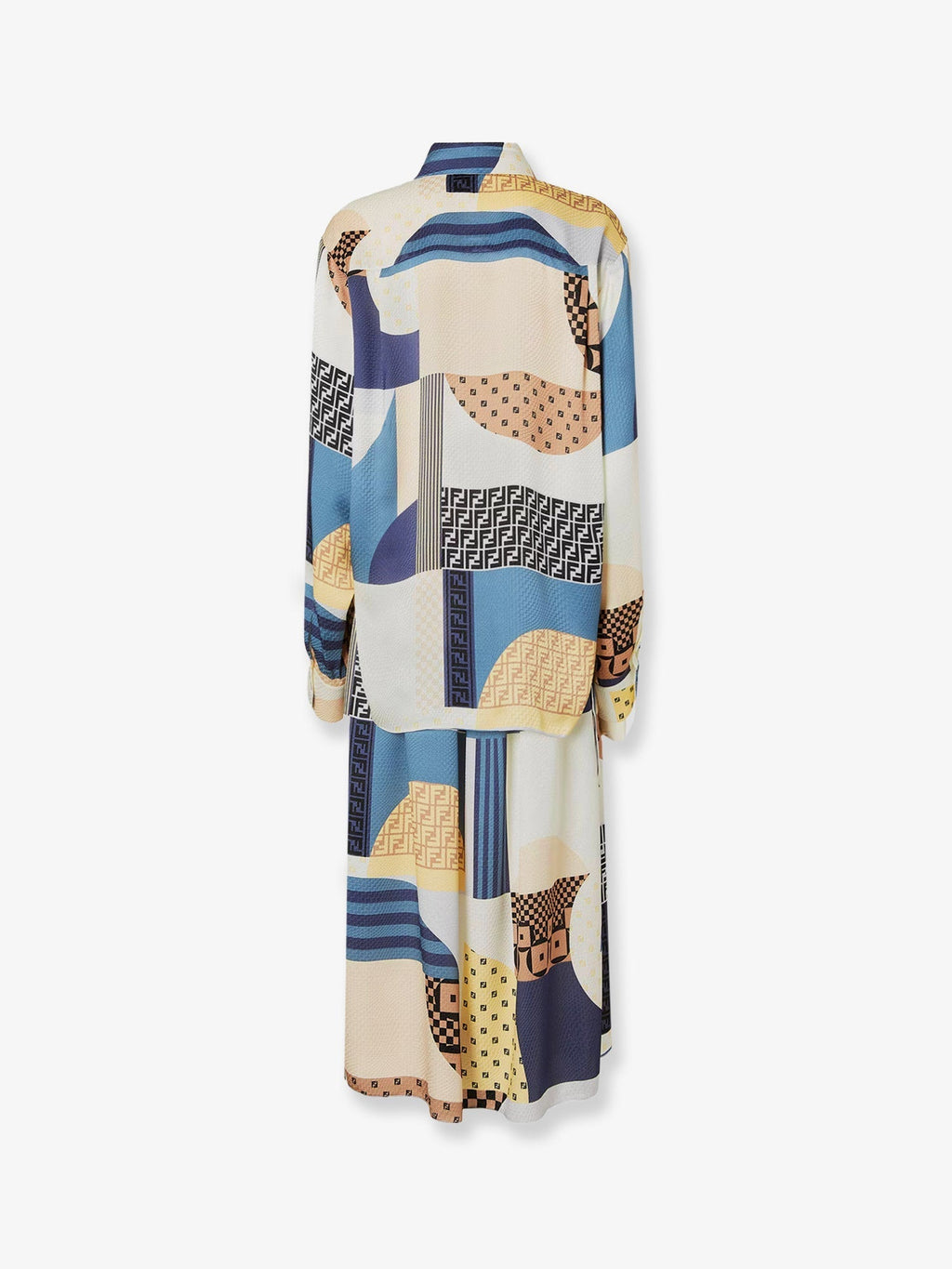 Fendi Women Patchwork Silk Dress