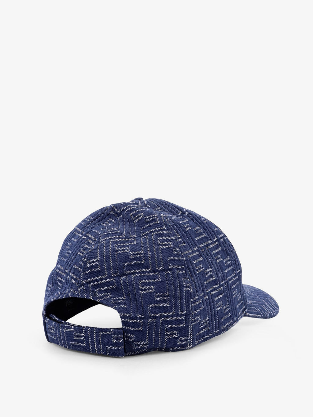 Fendi Men Ff Jacquard Denim Baseball Hat