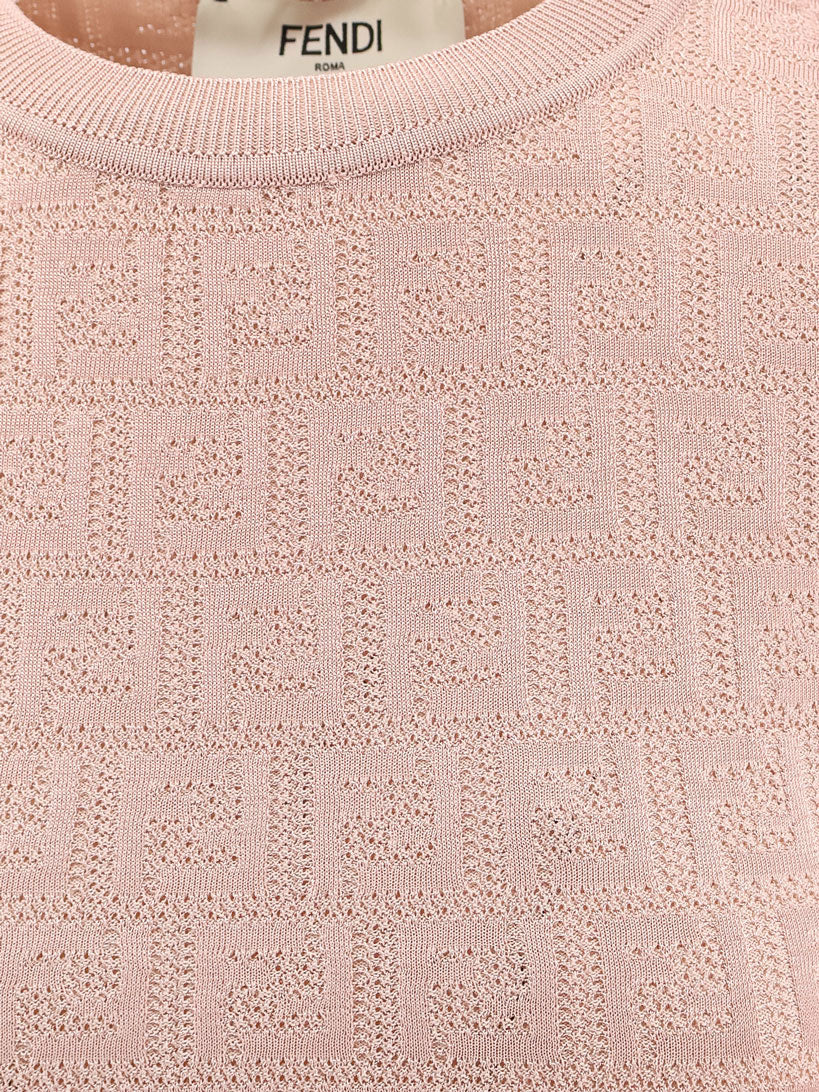 Fendi Women Ff Cotton And Viscose Dress