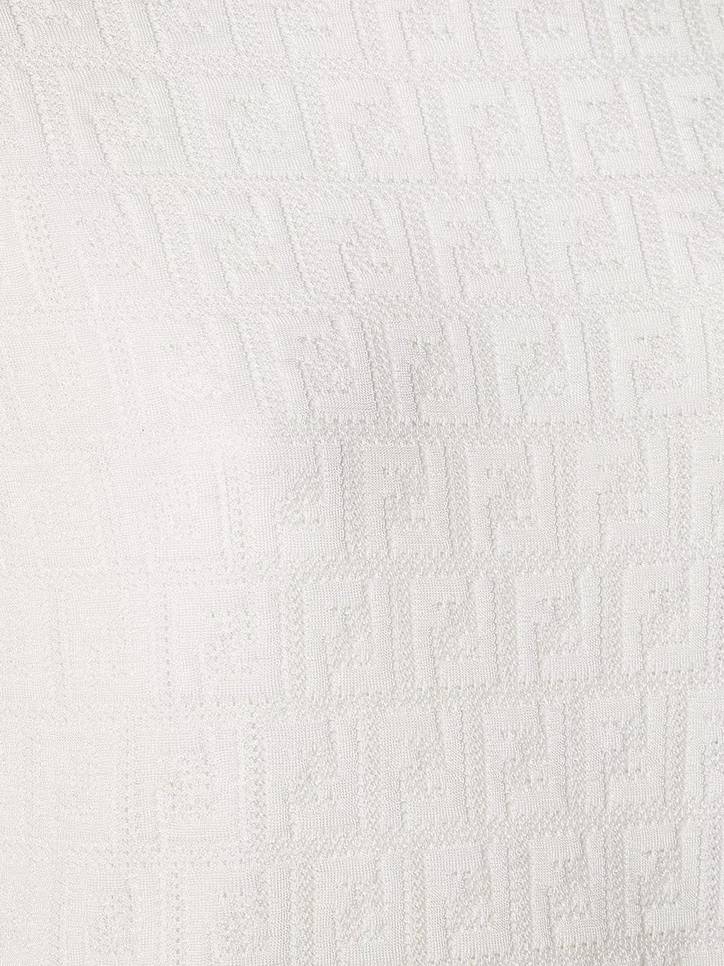 Fendi Women Cotton Blend T-Shirt With All-Over Ff Logo