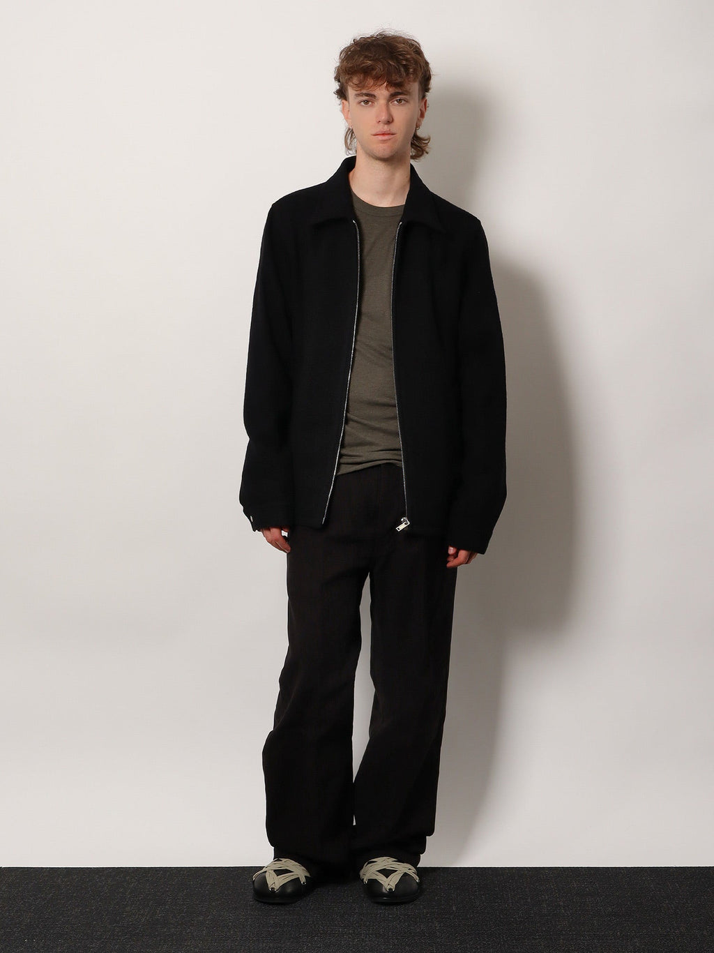 Rick Owens Men Brad Virgin Wool Jacket
