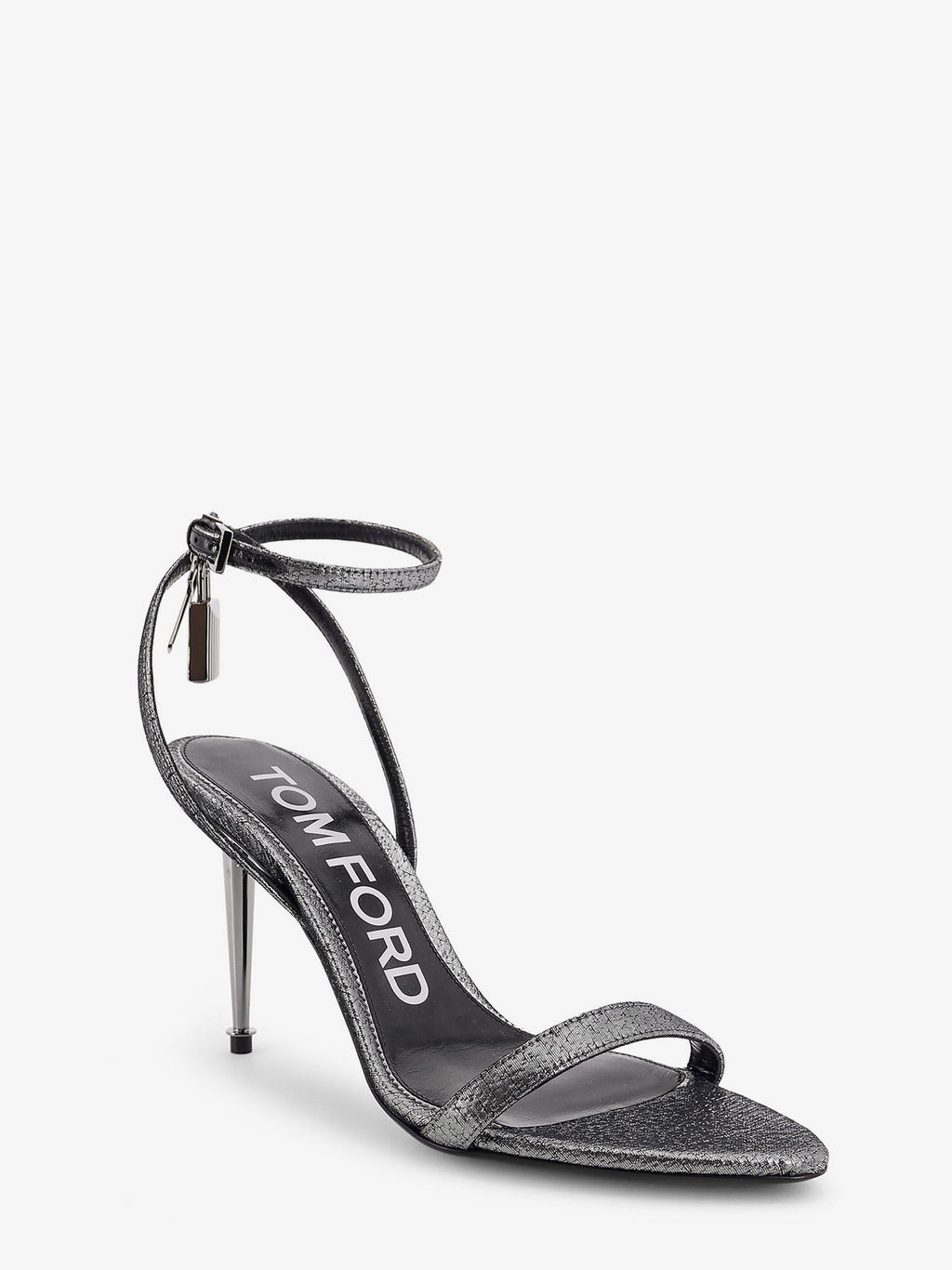 Tom Ford Women Laminated Heeled Sandals With Laminated Effect