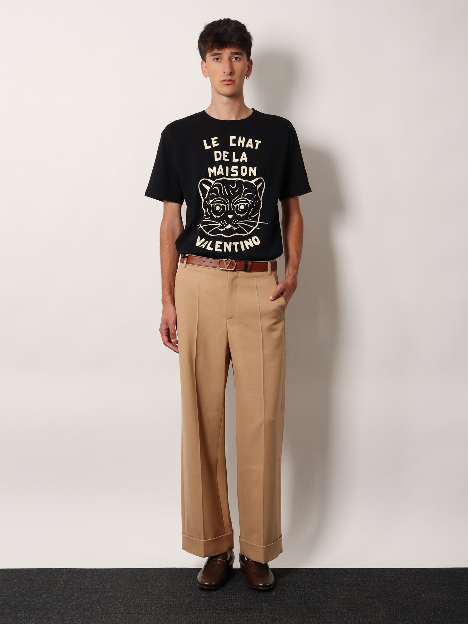 Valentino Men Le Chat De La Maison Cotton T-Shirt