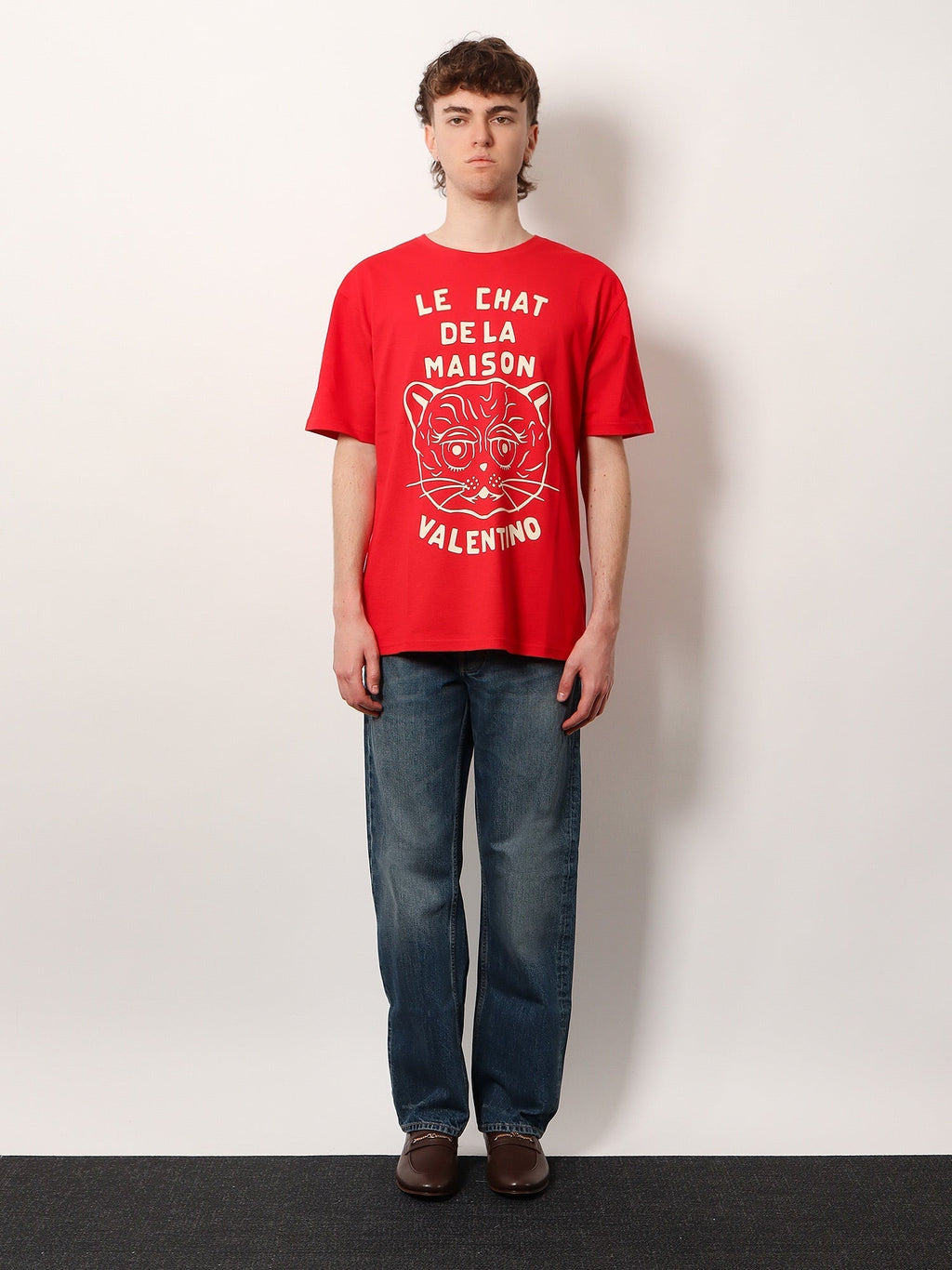 Valentino Men Le Chat De La Maison Cotton T-Shirt