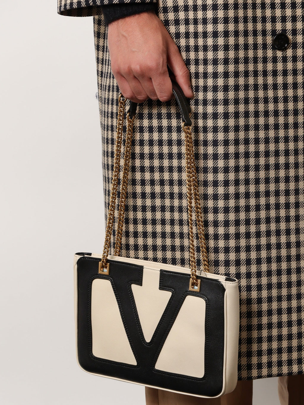 Valentino Garavani Men Viva Superstar Leather Shoulder Bag