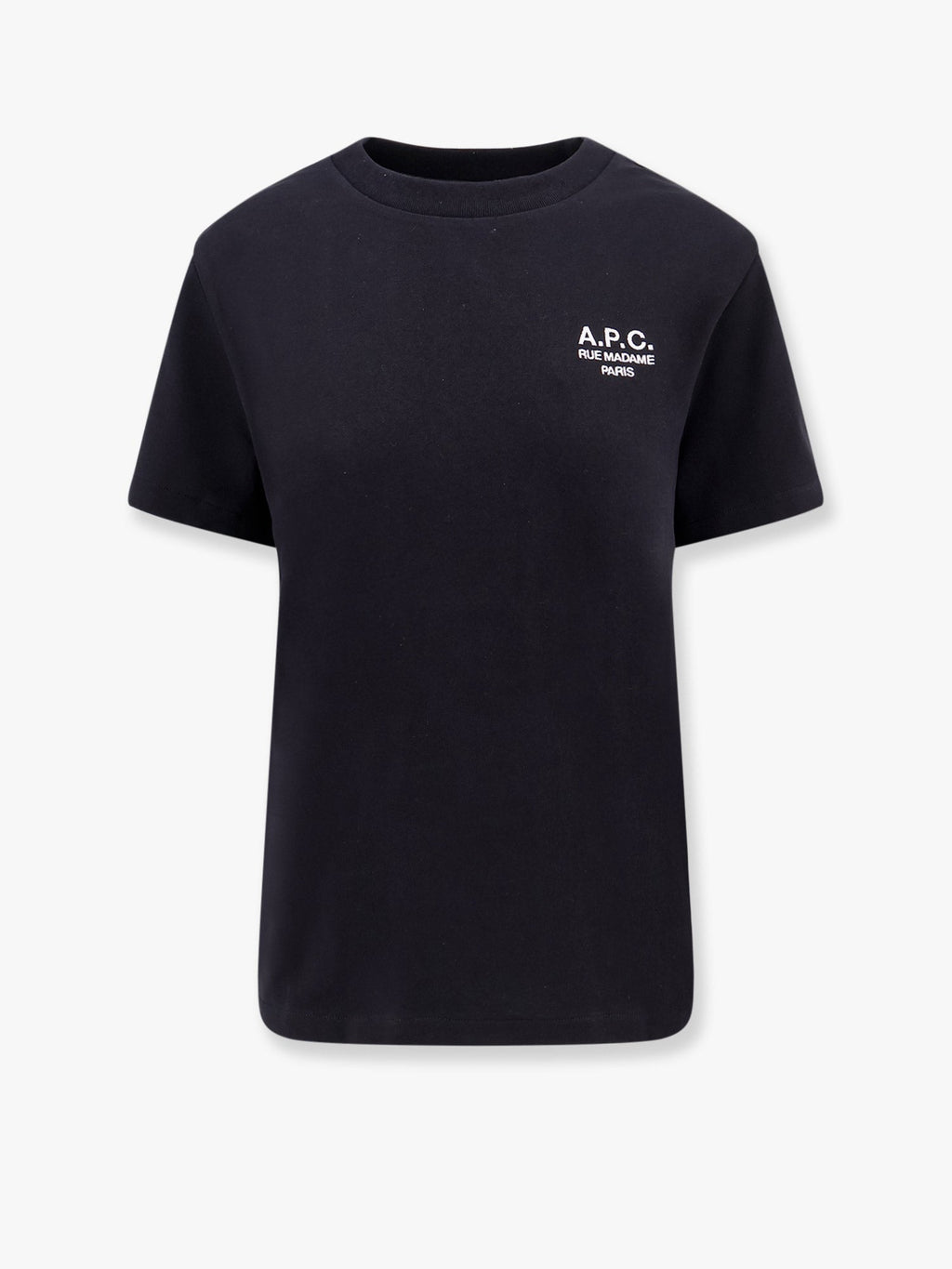 A.P.C. Women Organic Cotton T-Shirt With Logo Embroidery