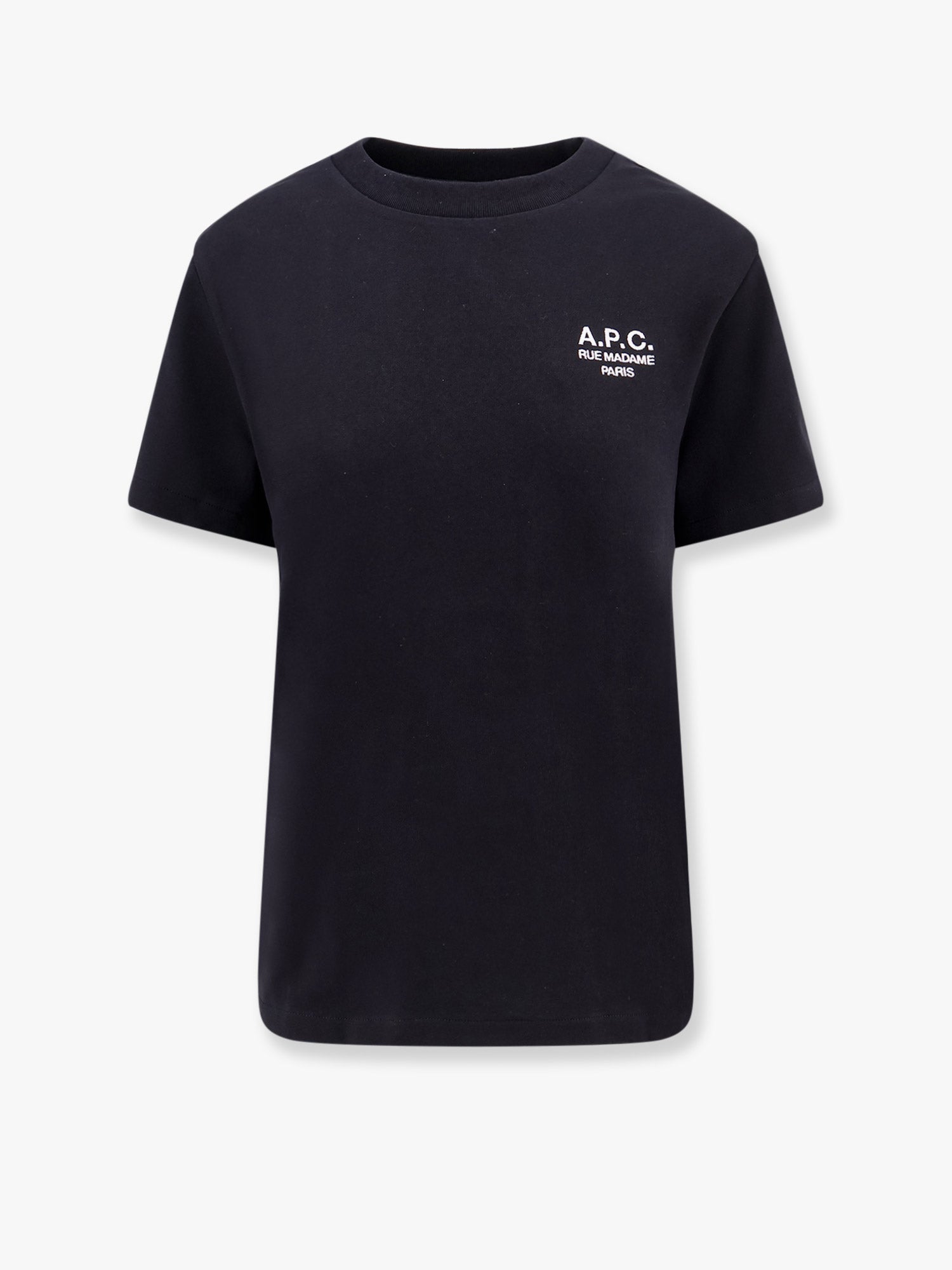 A.P.C. Women Organic Cotton T-Shirt With Logo Embroidery