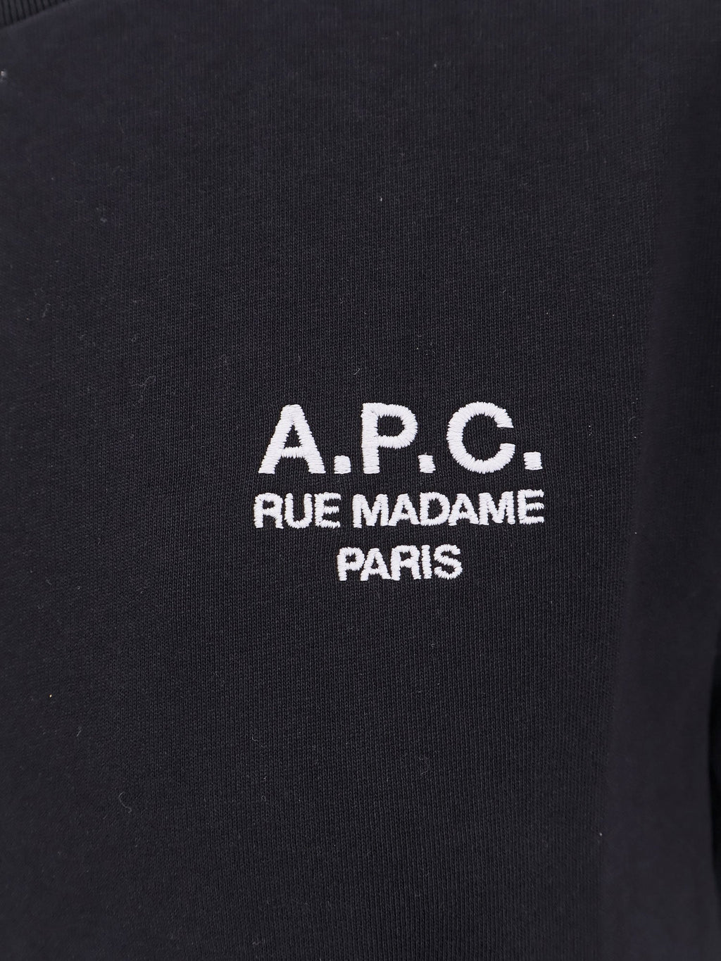 A.P.C. Women Organic Cotton T-Shirt With Logo Embroidery