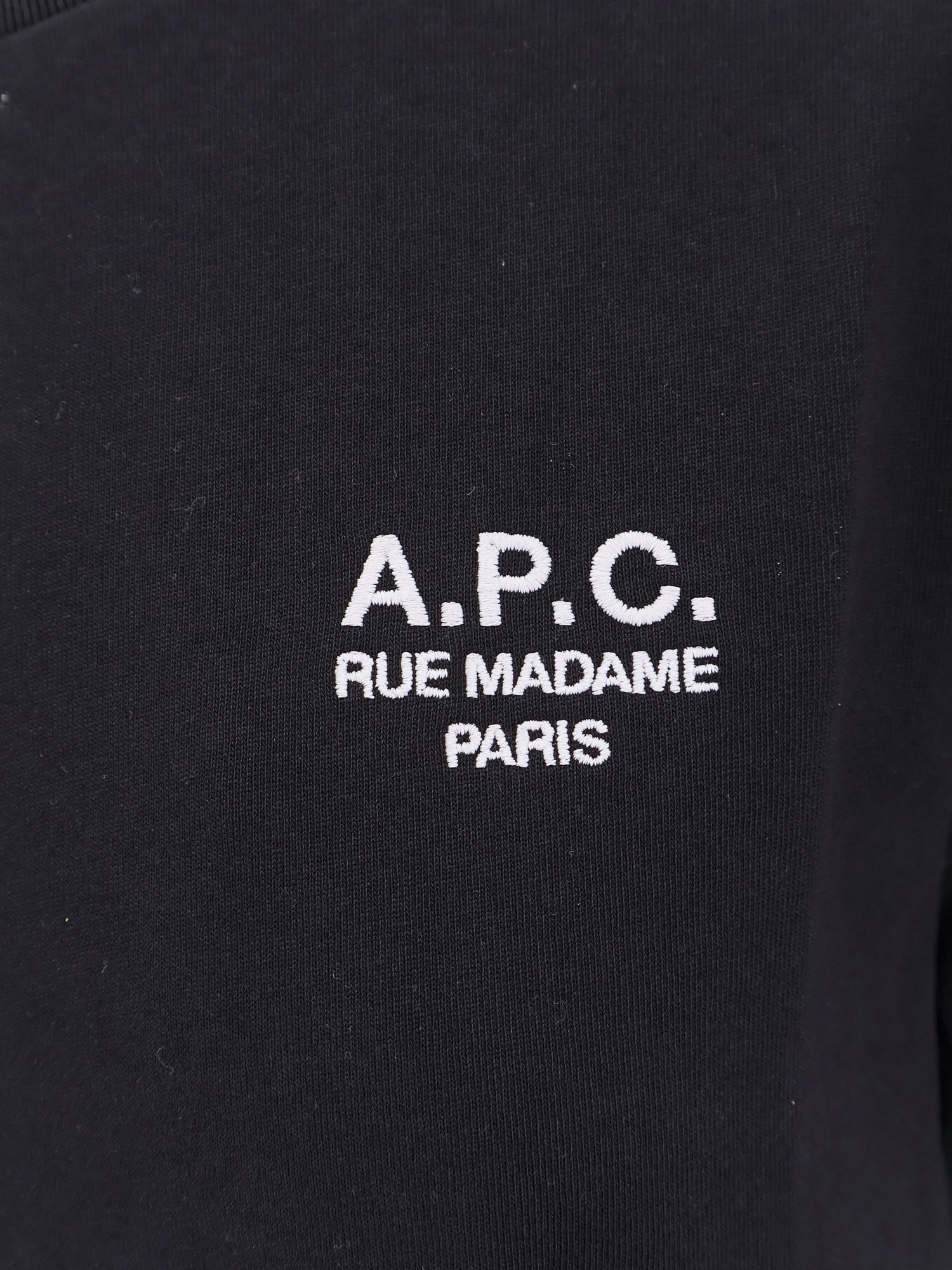 A.P.C. Women Organic Cotton T-Shirt With Logo Embroidery