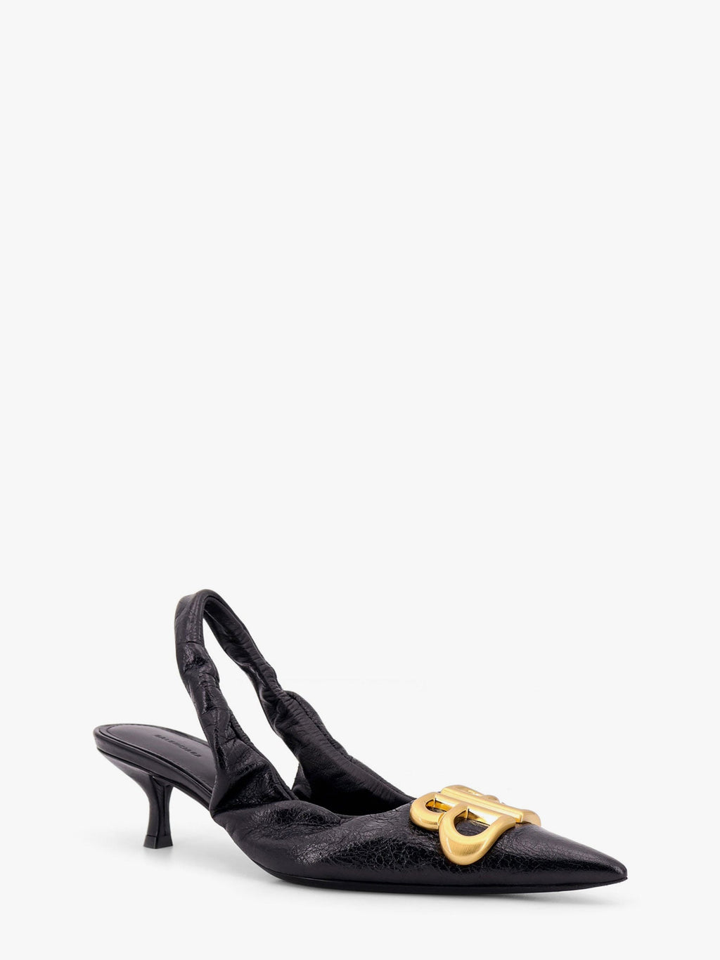Balenciaga Women Monaco Arena Leather Slingback