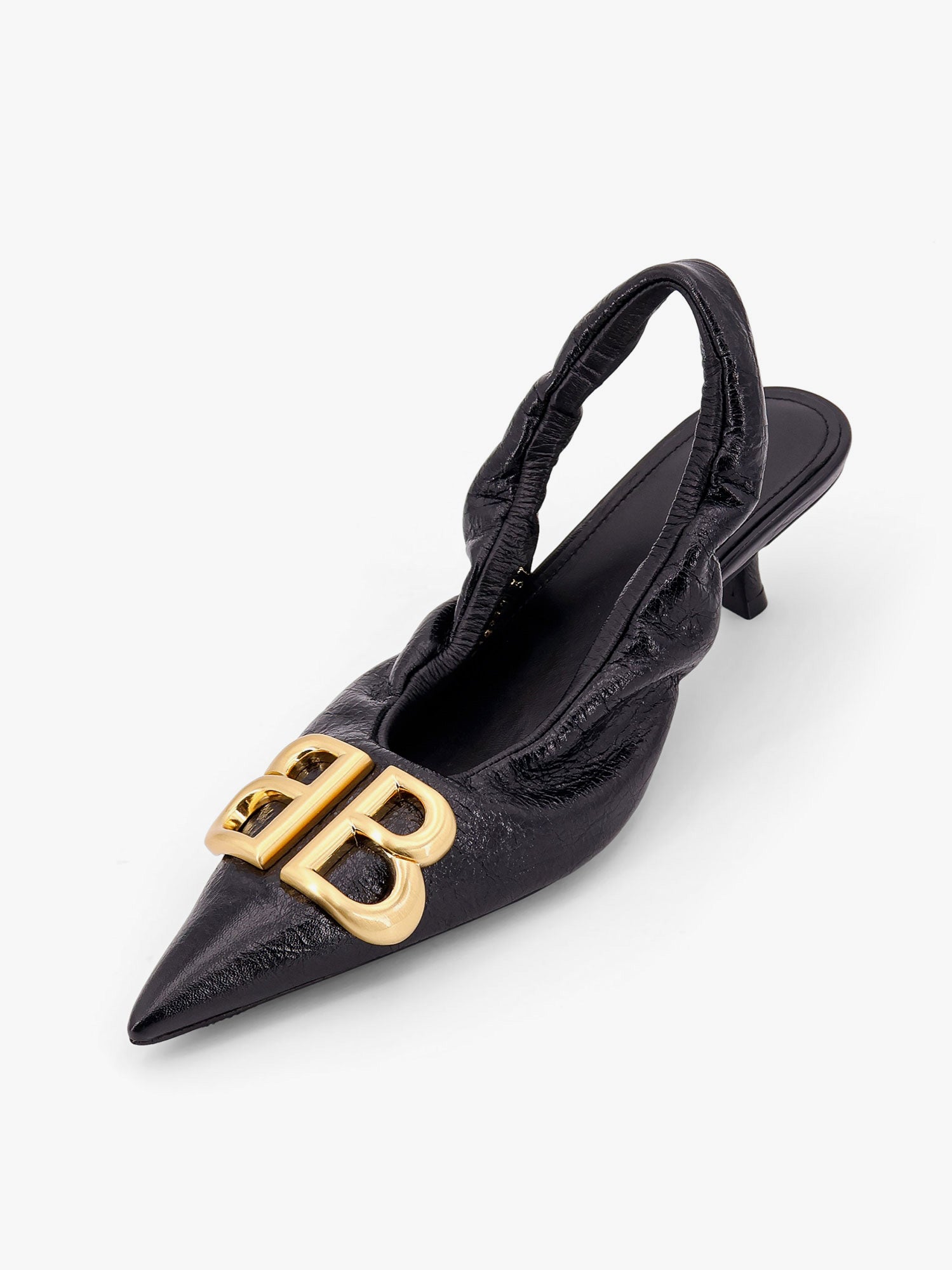 Balenciaga Women Monaco Arena Leather Slingback
