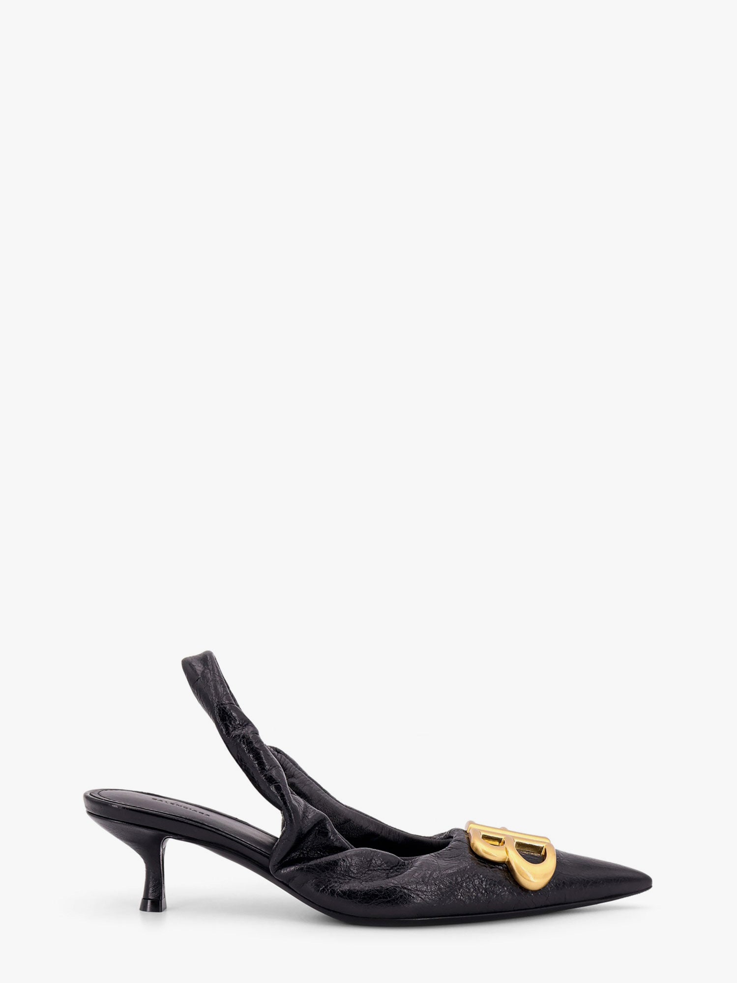 Balenciaga Women Monaco Arena Leather Slingback