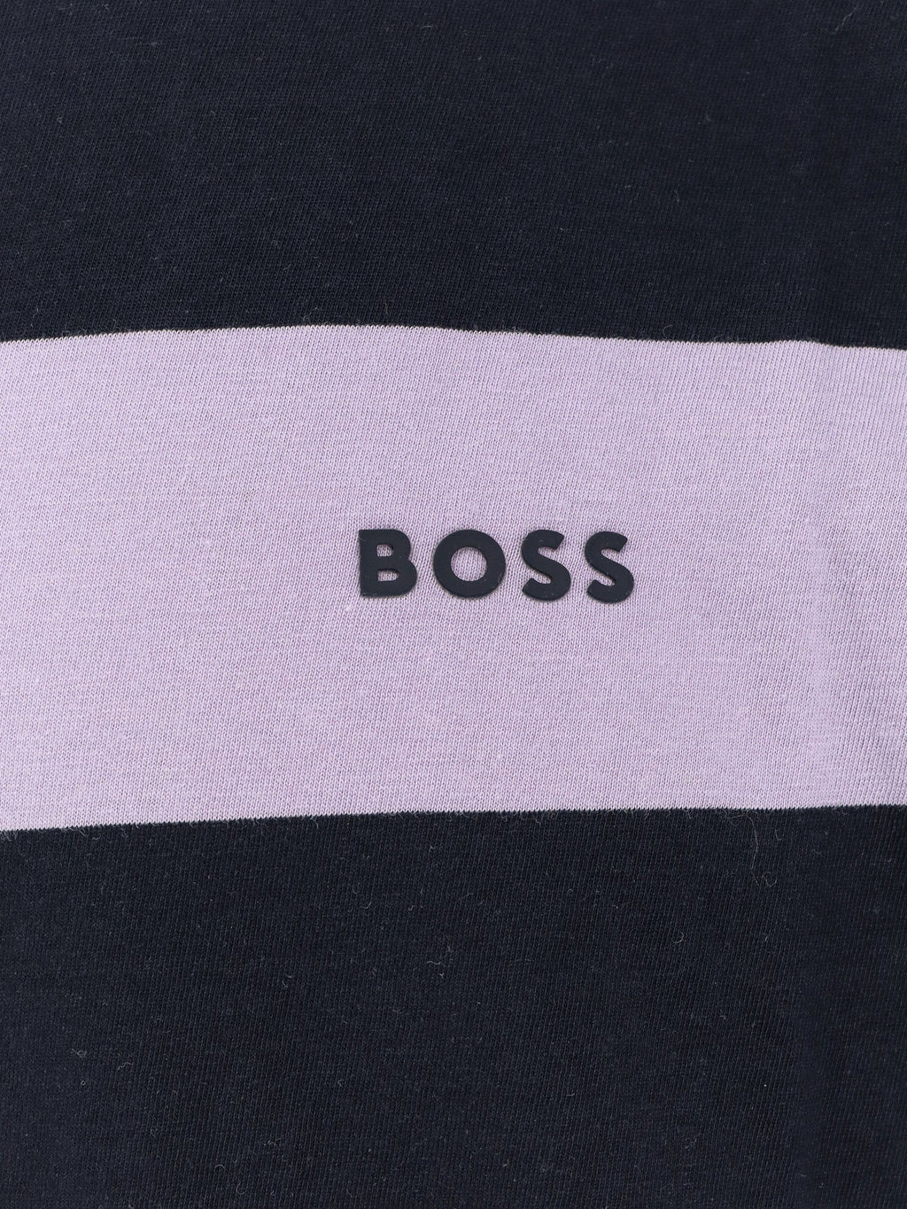 Boss Men Striped Cotton T-Shirt
