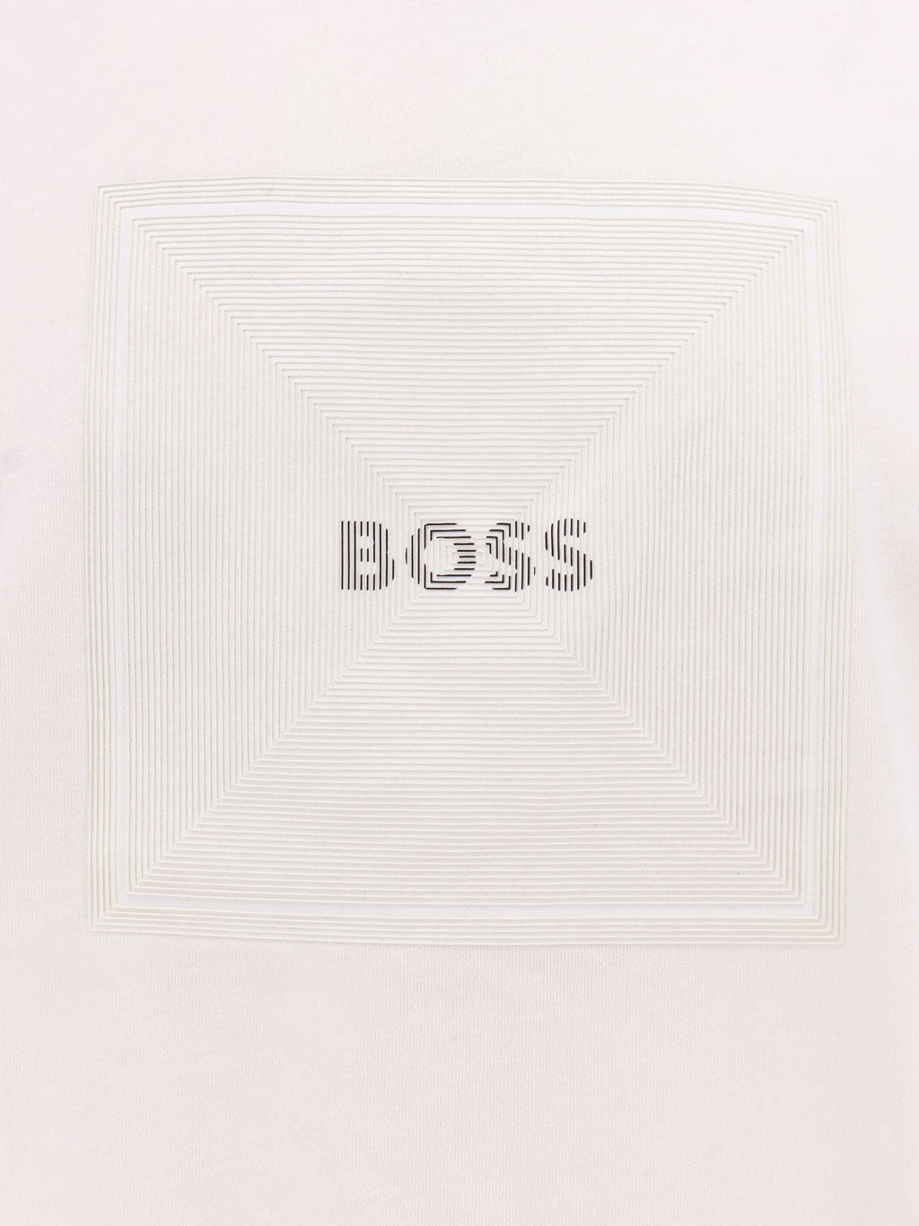 Boss Men Cotton Jersey T-Shirt With Print On The Front
