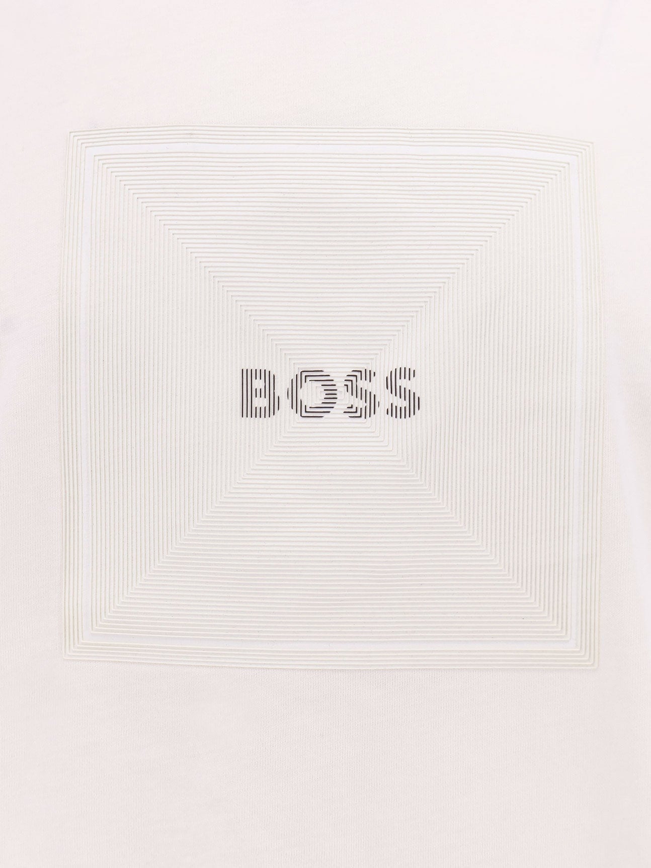 Boss Men Cotton Jersey T-Shirt With Print On The Front