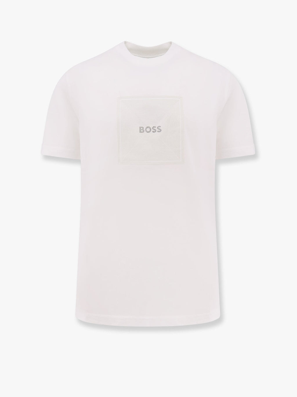Boss Men Cotton Jersey T-Shirt With Print On The Front