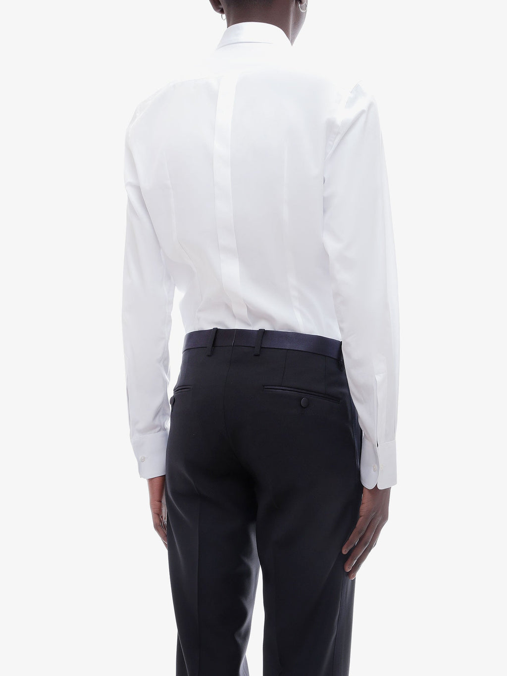 Dolce & Gabbana Men Cotton Shirt With Frontal Plastron