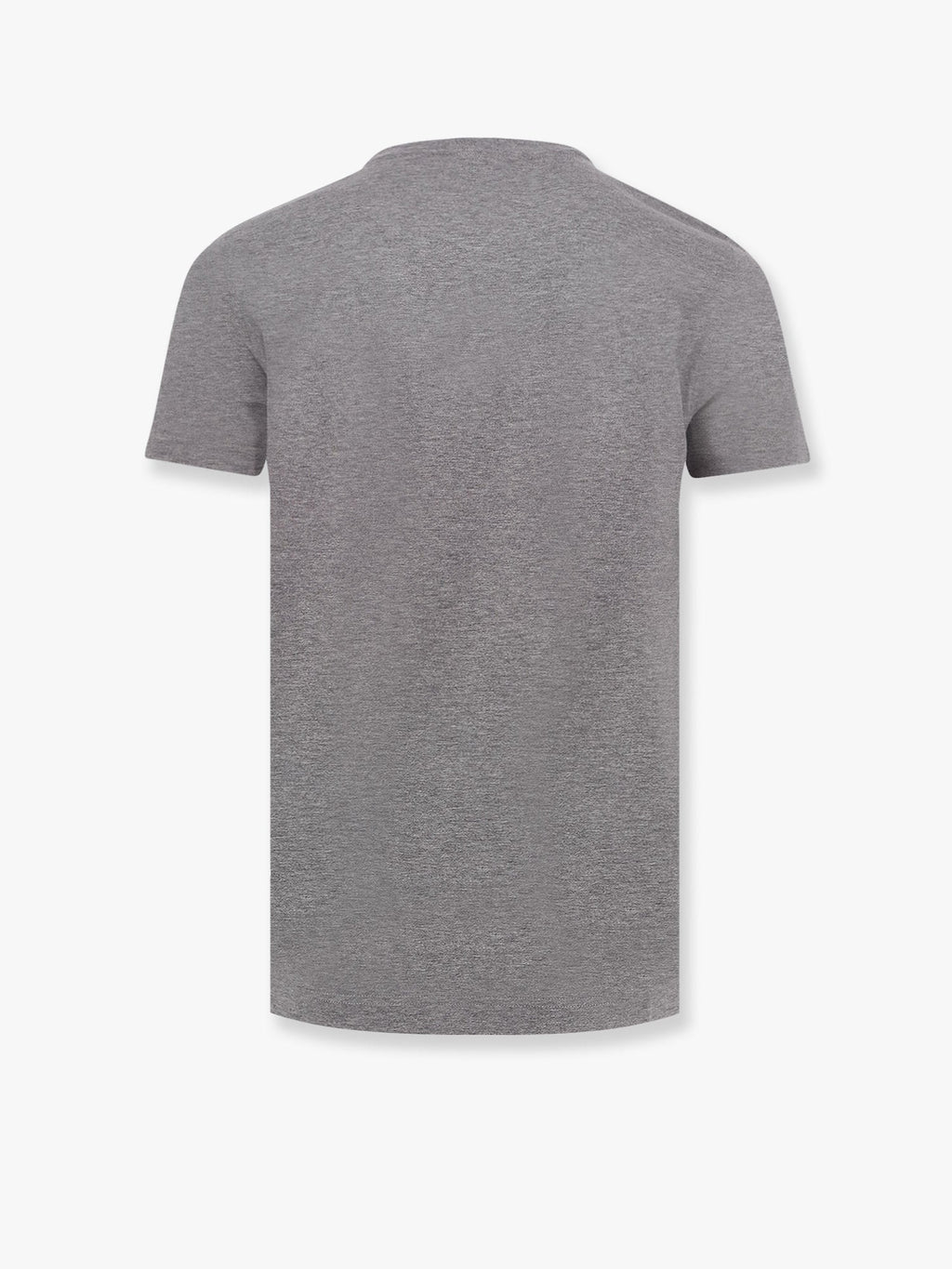 Dolce & Gabbana Men Cotton T-Shirt With Metal Logo Detail