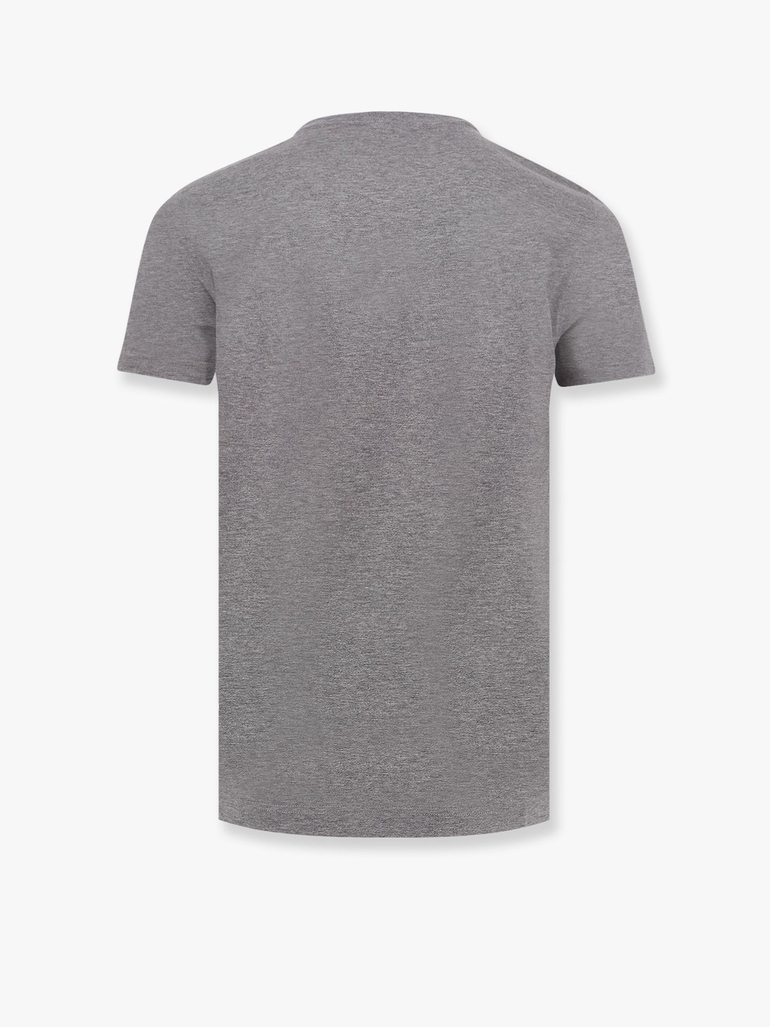 Dolce & Gabbana Men Cotton T-Shirt With Metal Logo Detail