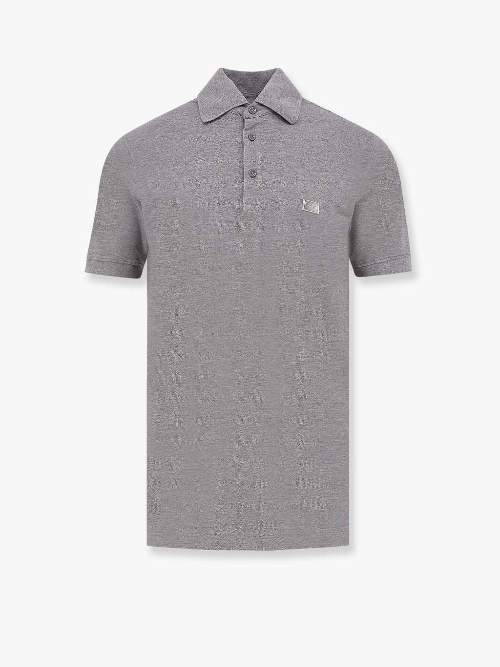 Dolce & Gabbana Men Cotton Polo Shirt With Dolce&Gabbana Milano Plate