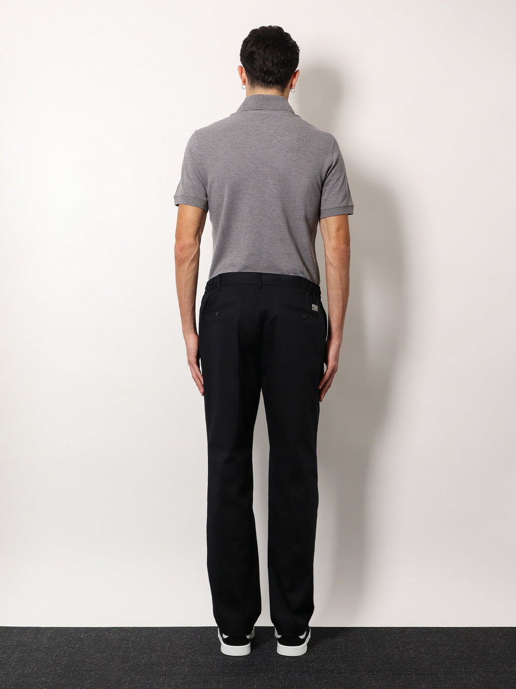 Dolce & Gabbana Men Cotton Trouser With Elastic Inserts And Drawstring
