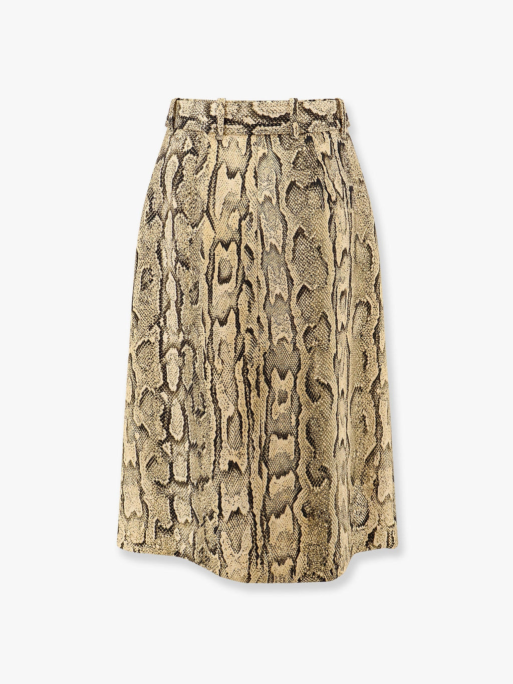 Dries Van Noten Women Sheraz Viscose And Cotton Skirt With Reptile Print