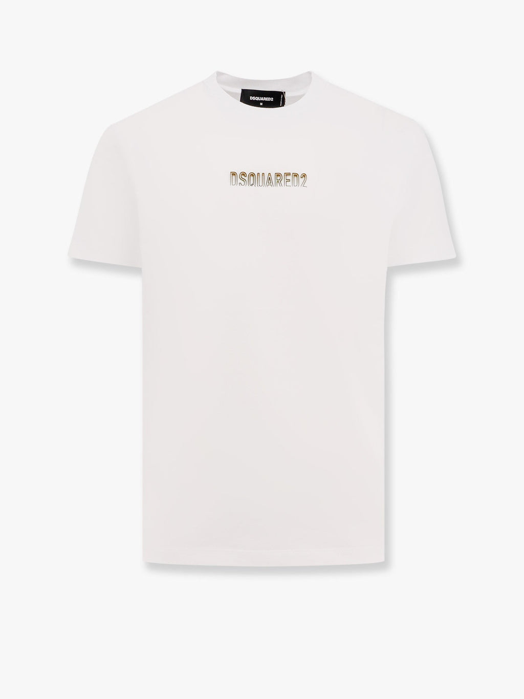 Dsquared2 Men Cotton T-Shirt With Frontal Embossed Logo