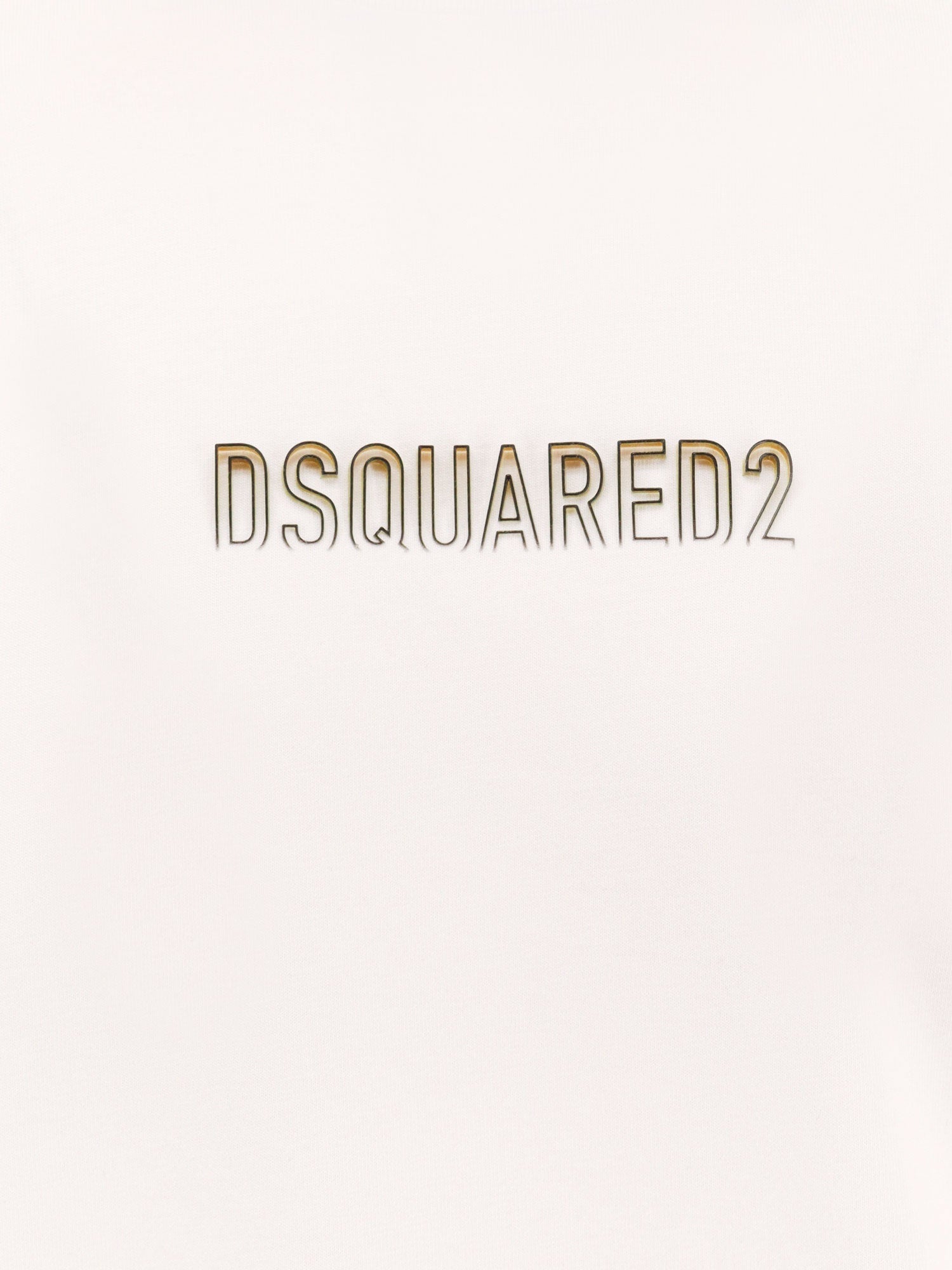 Dsquared2 Men Cotton T-Shirt With Frontal Embossed Logo