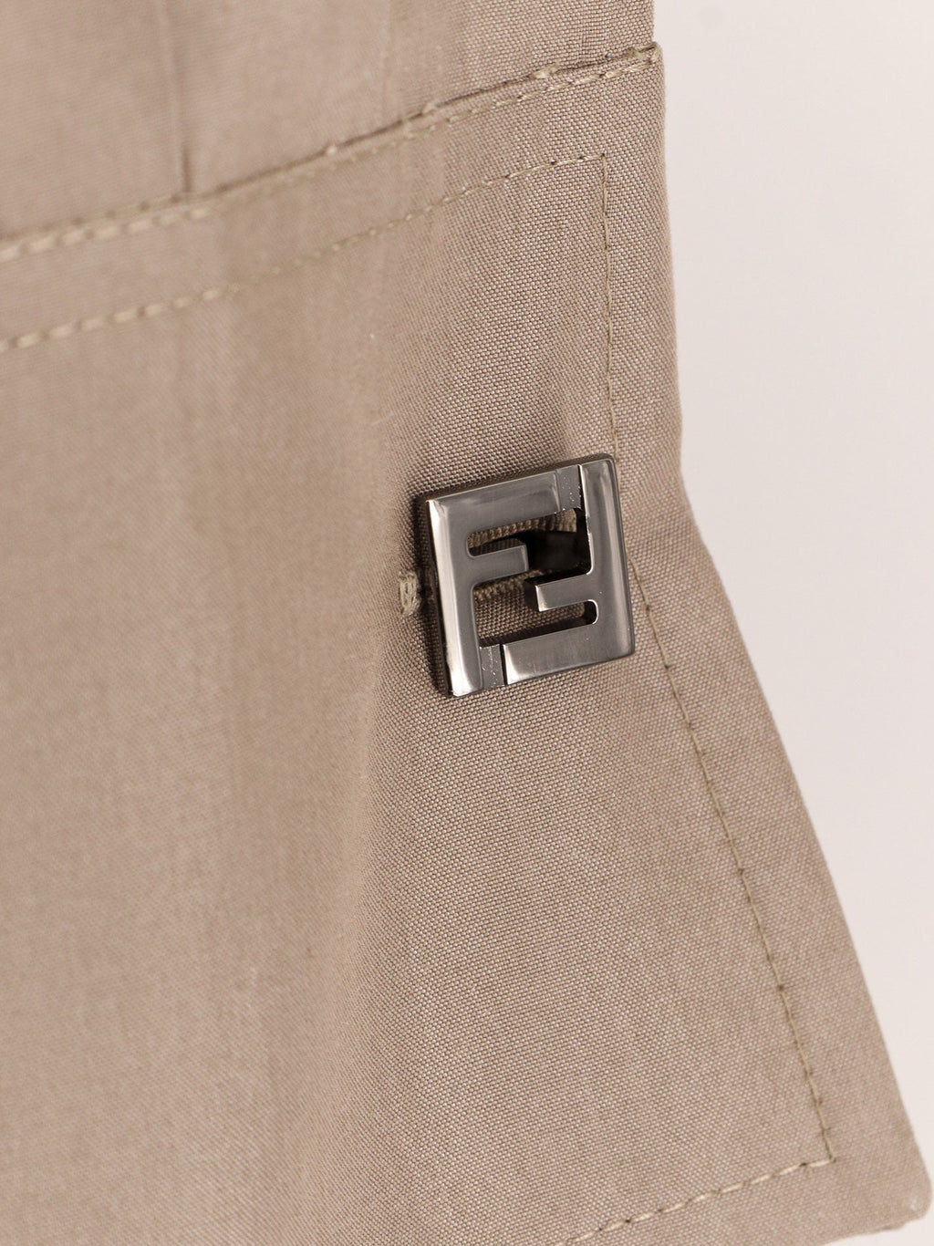 Fendi Women Cotton And Silk Chemisiere Dress