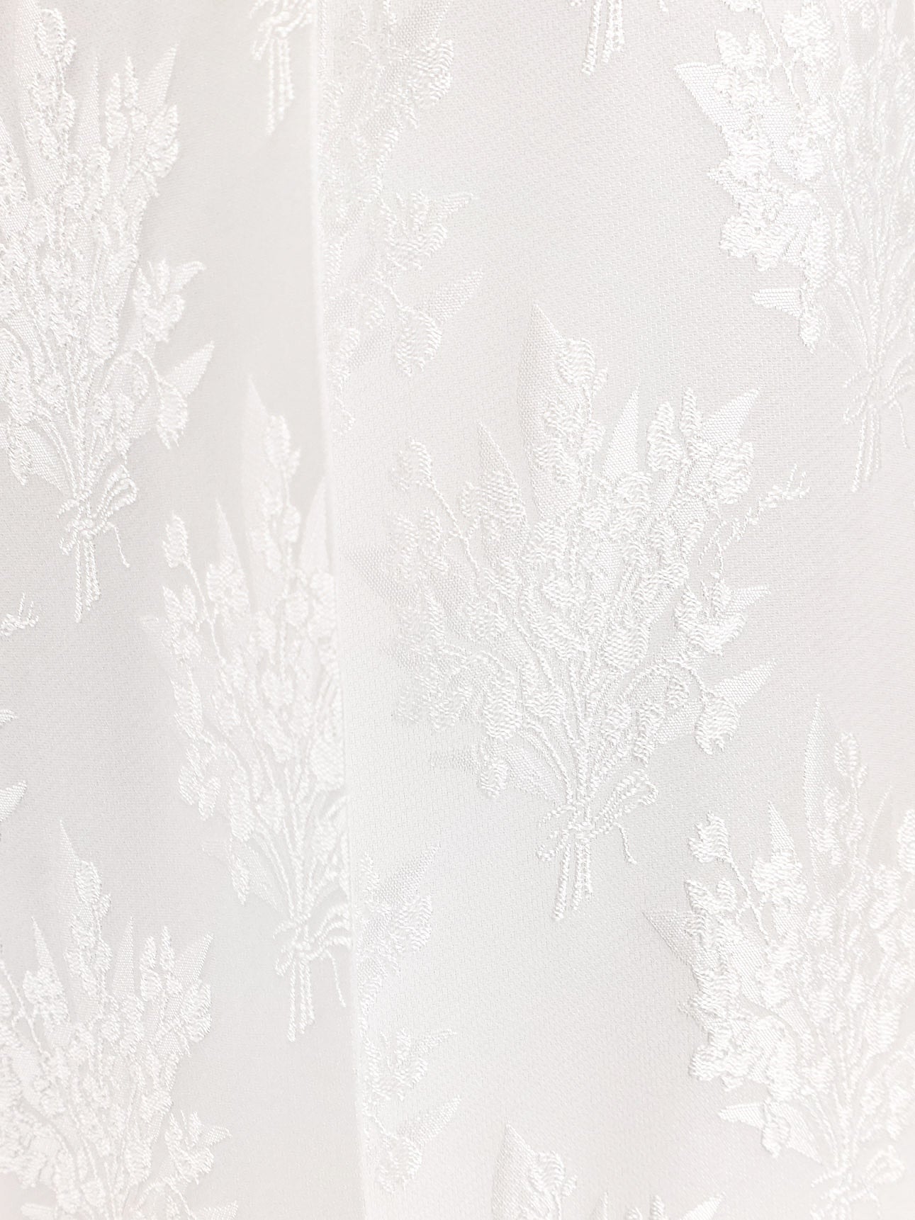 Fendi Women Jacquard Silk Trouser With Floral Motif