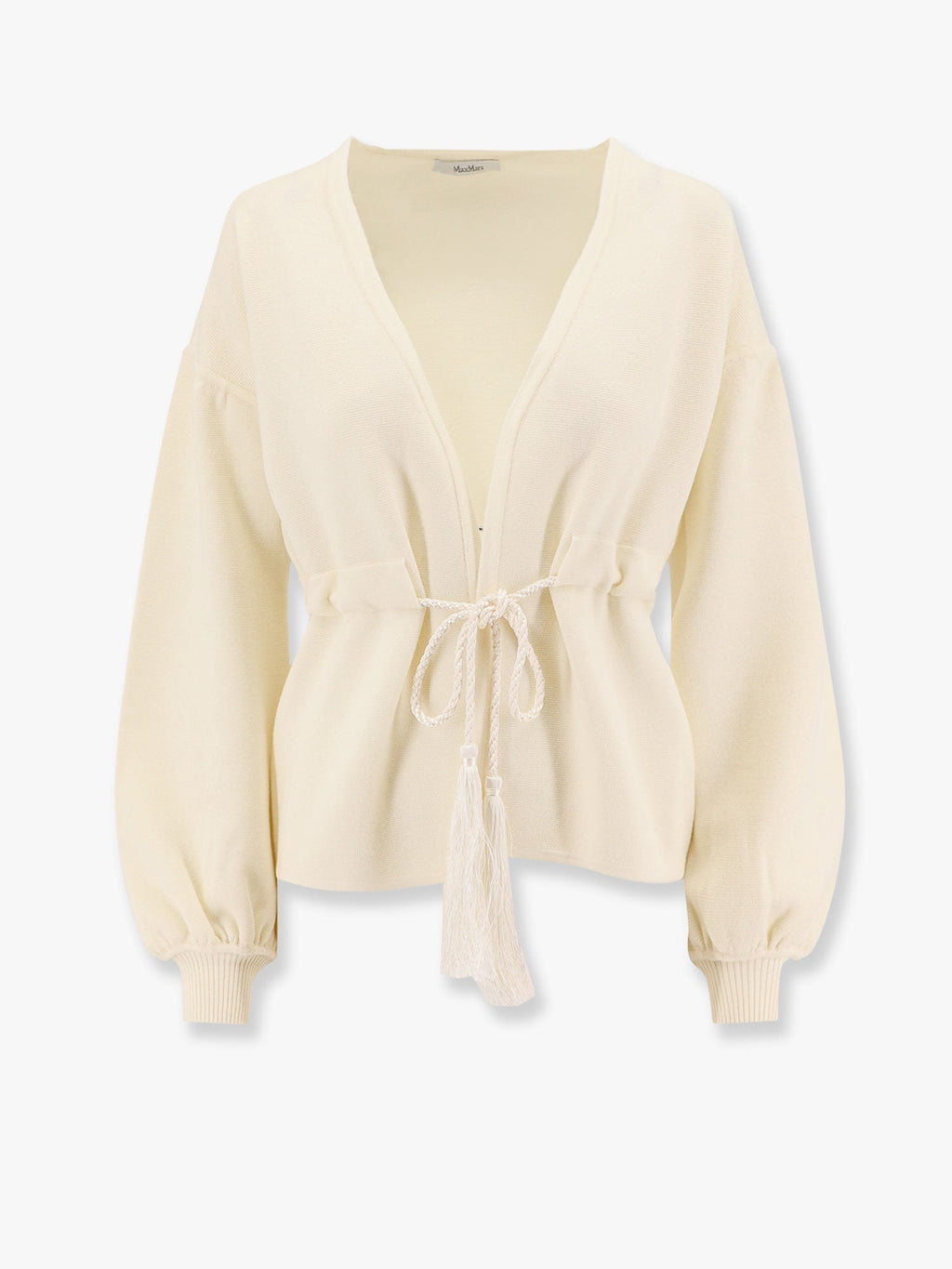 Max Mara Women Tiberio Virgin Wool Cardigan With Rope At Waist