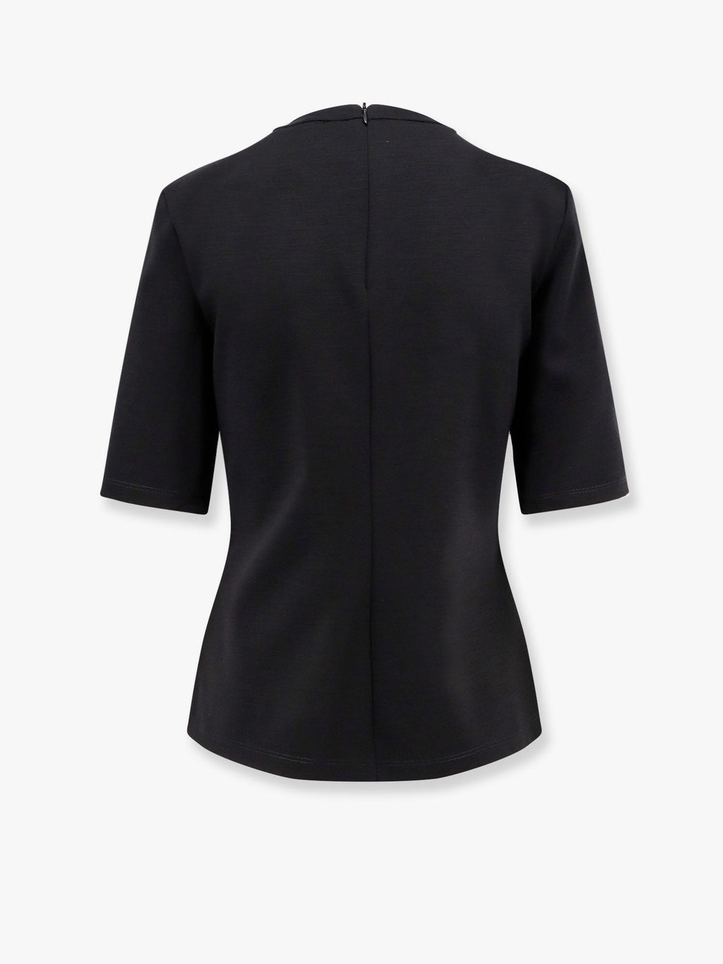 Max Mara Women Peter Wool T-Shirt With Embossed Frontal Logo