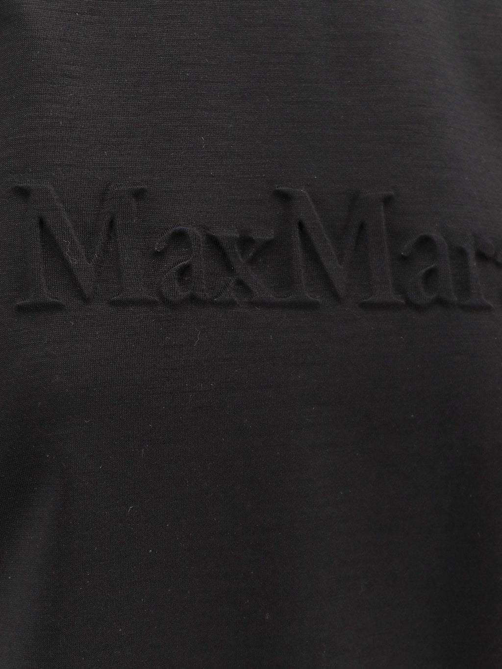 Max Mara Women Peter Wool T-Shirt With Embossed Frontal Logo