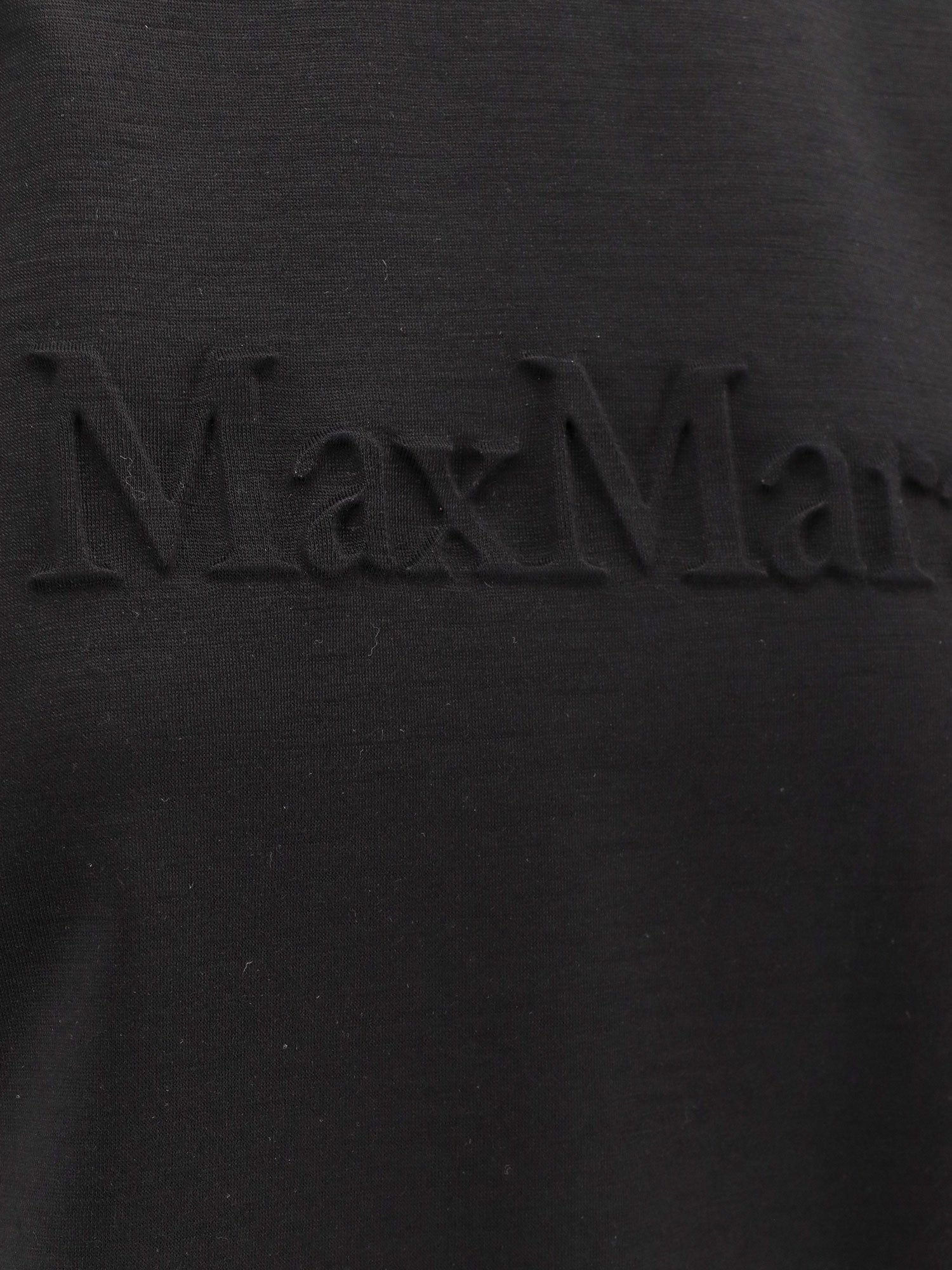 Max Mara Women Peter Wool T-Shirt With Embossed Frontal Logo