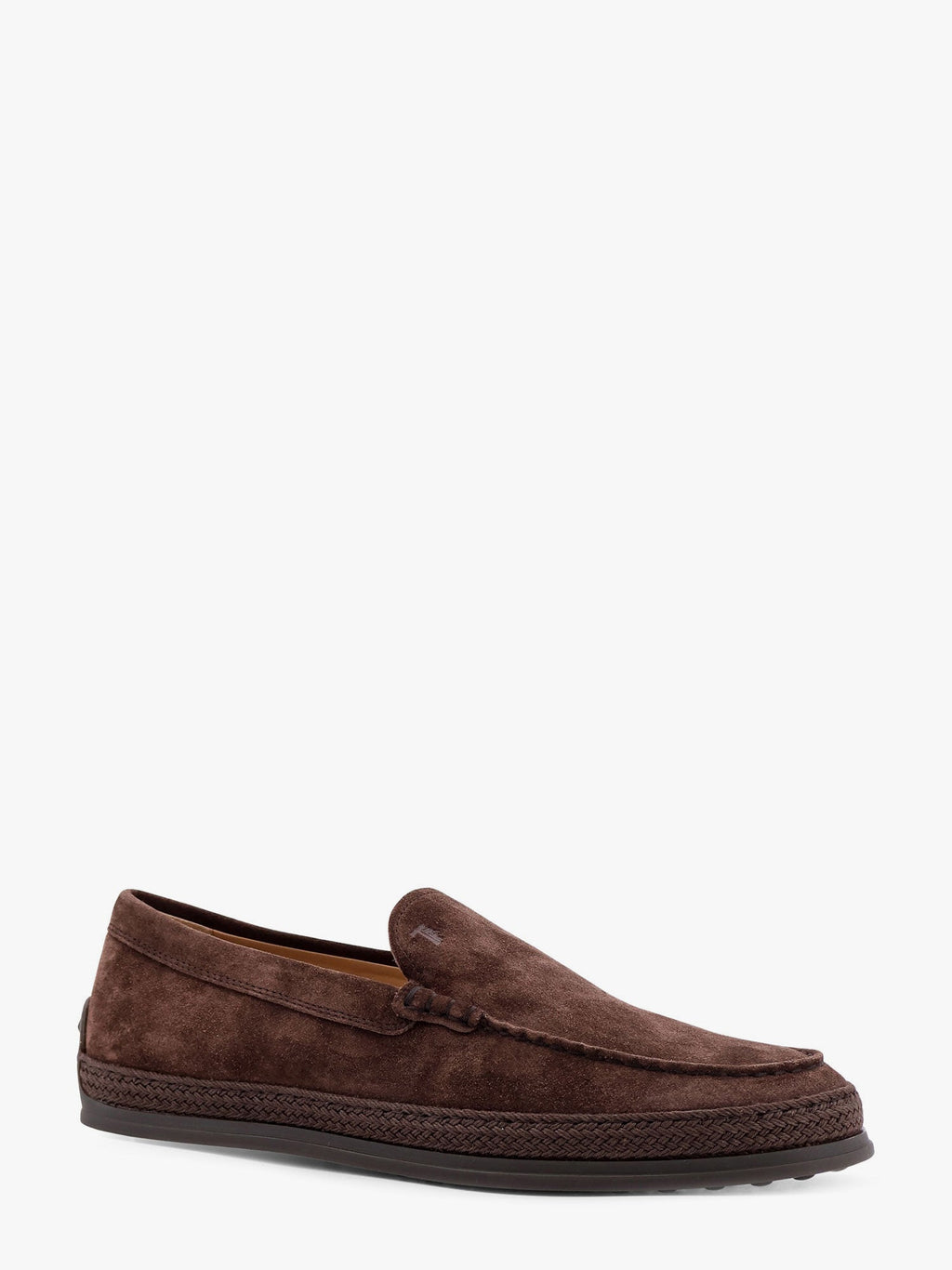 Tod's Men Suede Loafer With Engraved Logo