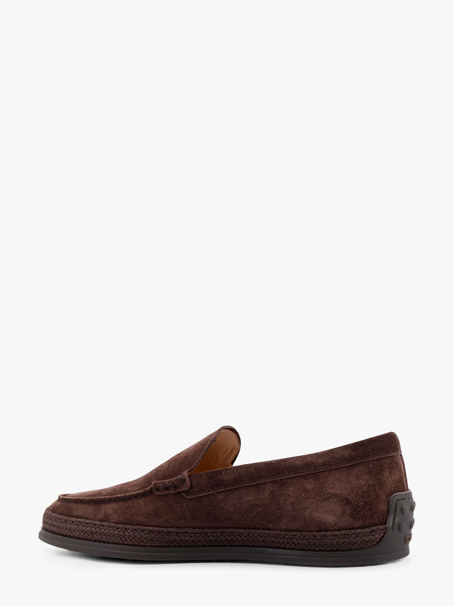 Tod's Men Suede Loafer With Engraved Logo