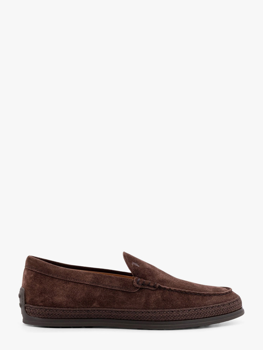 Tod's Men Suede Loafer With Engraved Logo