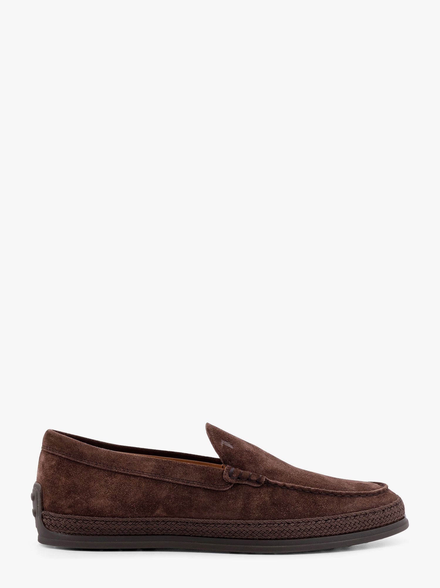 Tod's Men Suede Loafer With Engraved Logo