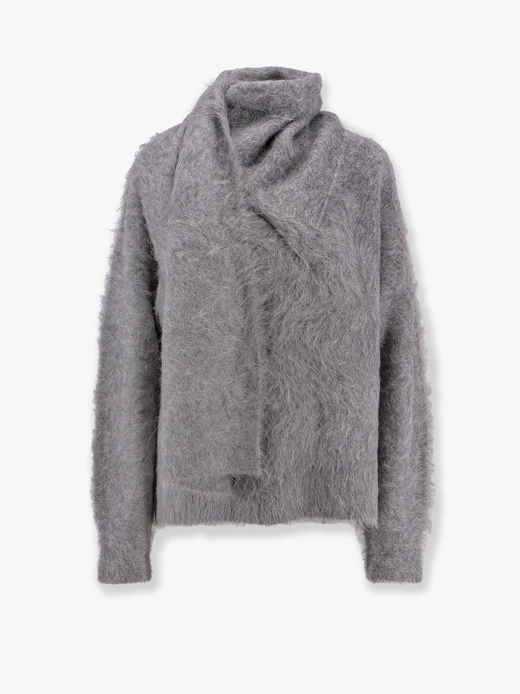 Toteme Women Draped-Scarf Alpaca Blend Sweater