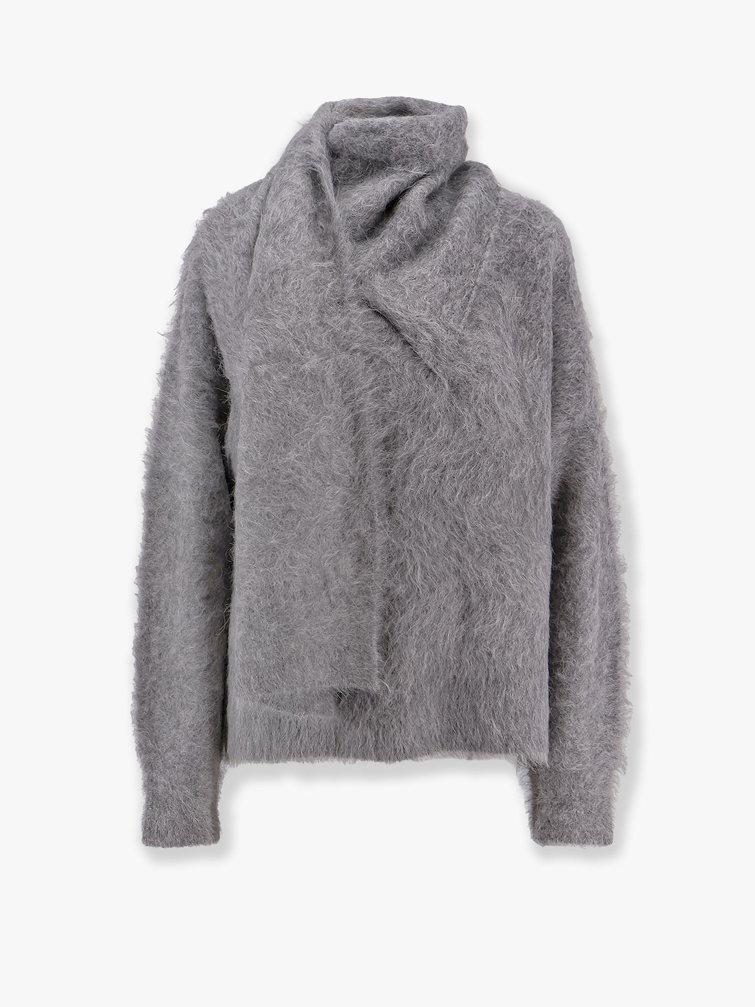 Toteme Women Draped-Scarf Alpaca Blend Sweater