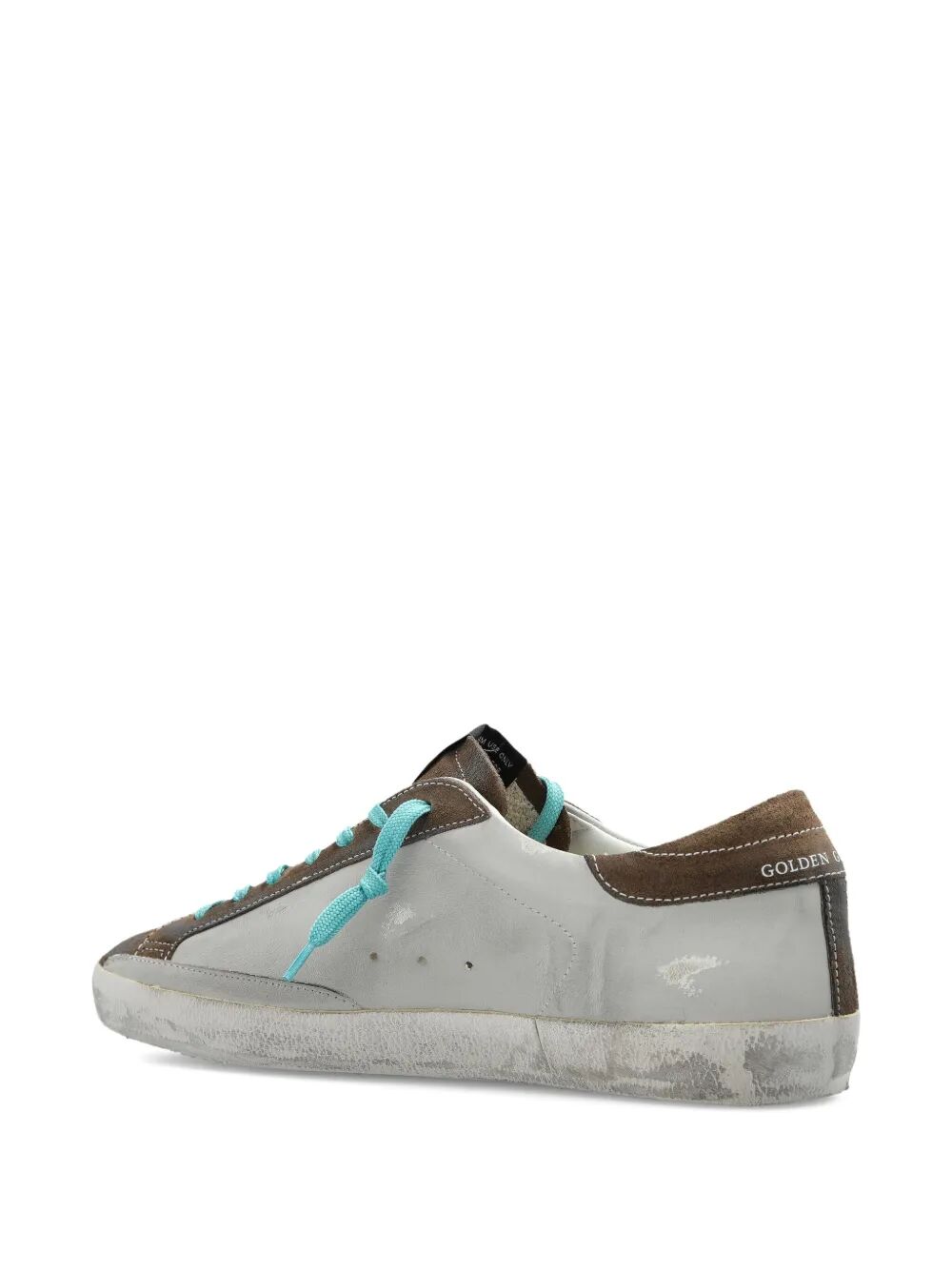 Golden Goose Men "Super Star" Leather Upper Suede Toe Tongue And Heel Laminated Star Sneakers