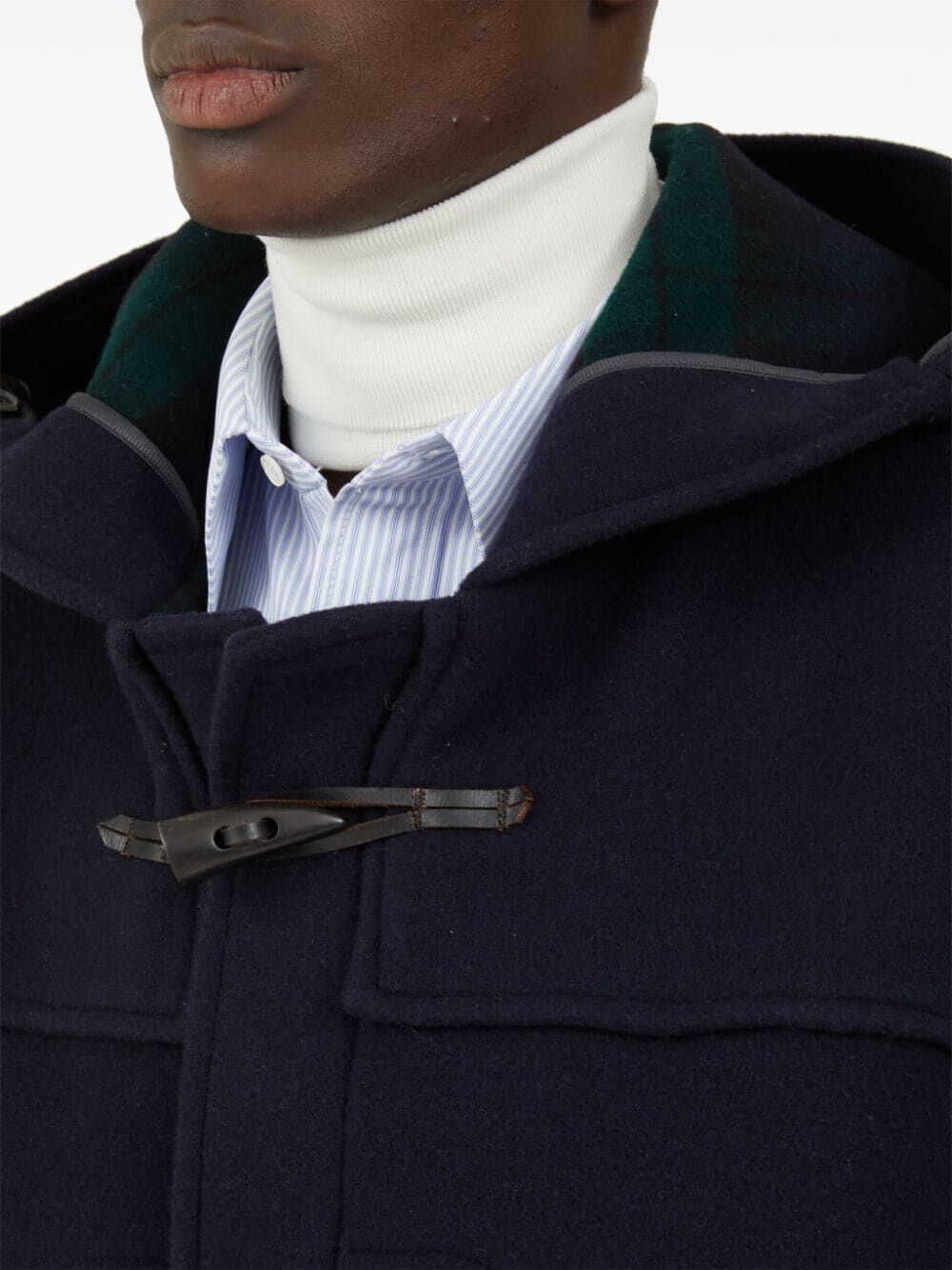 Maison Margiela Men Cappotto Con Alamari E Cappuccio
