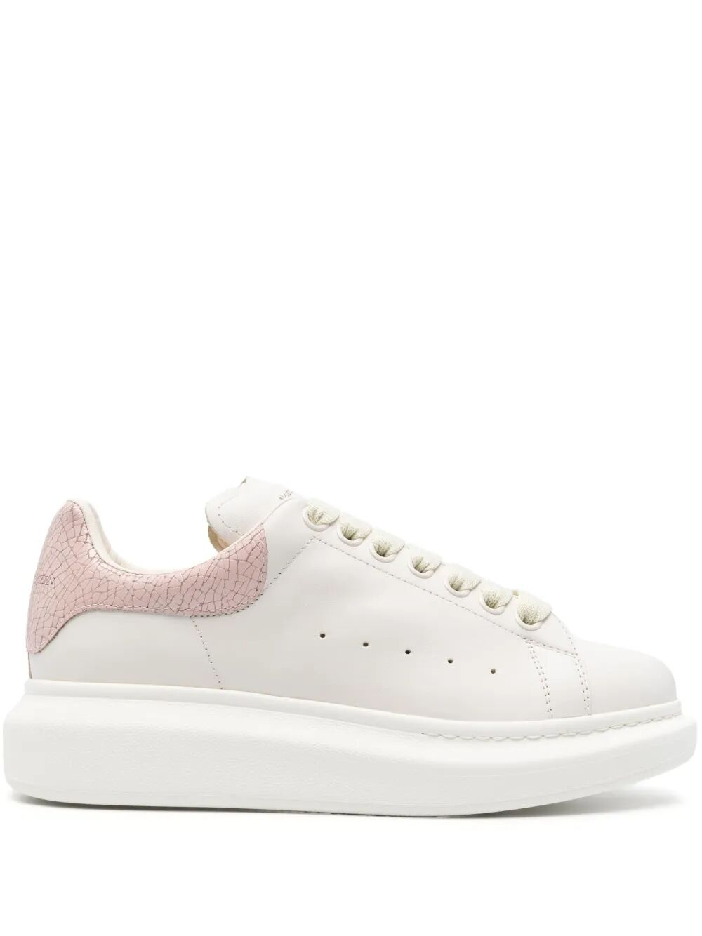 Alexander Mcqueen Women Oversized Sneaker With Crackled Heel Tab