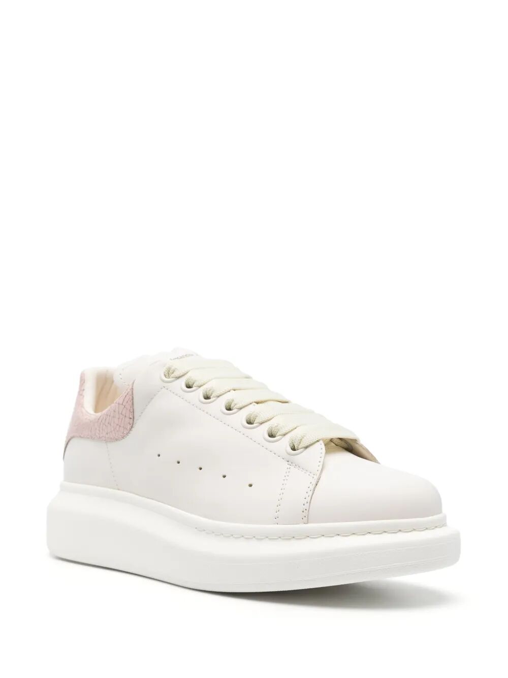 Alexander Mcqueen Women Oversized Sneaker With Crackled Heel Tab