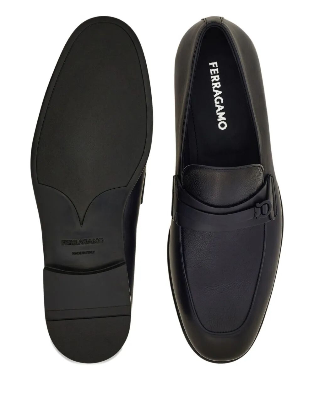 Mocassins Ferragamo Masculinos Desio em Couro Degradê