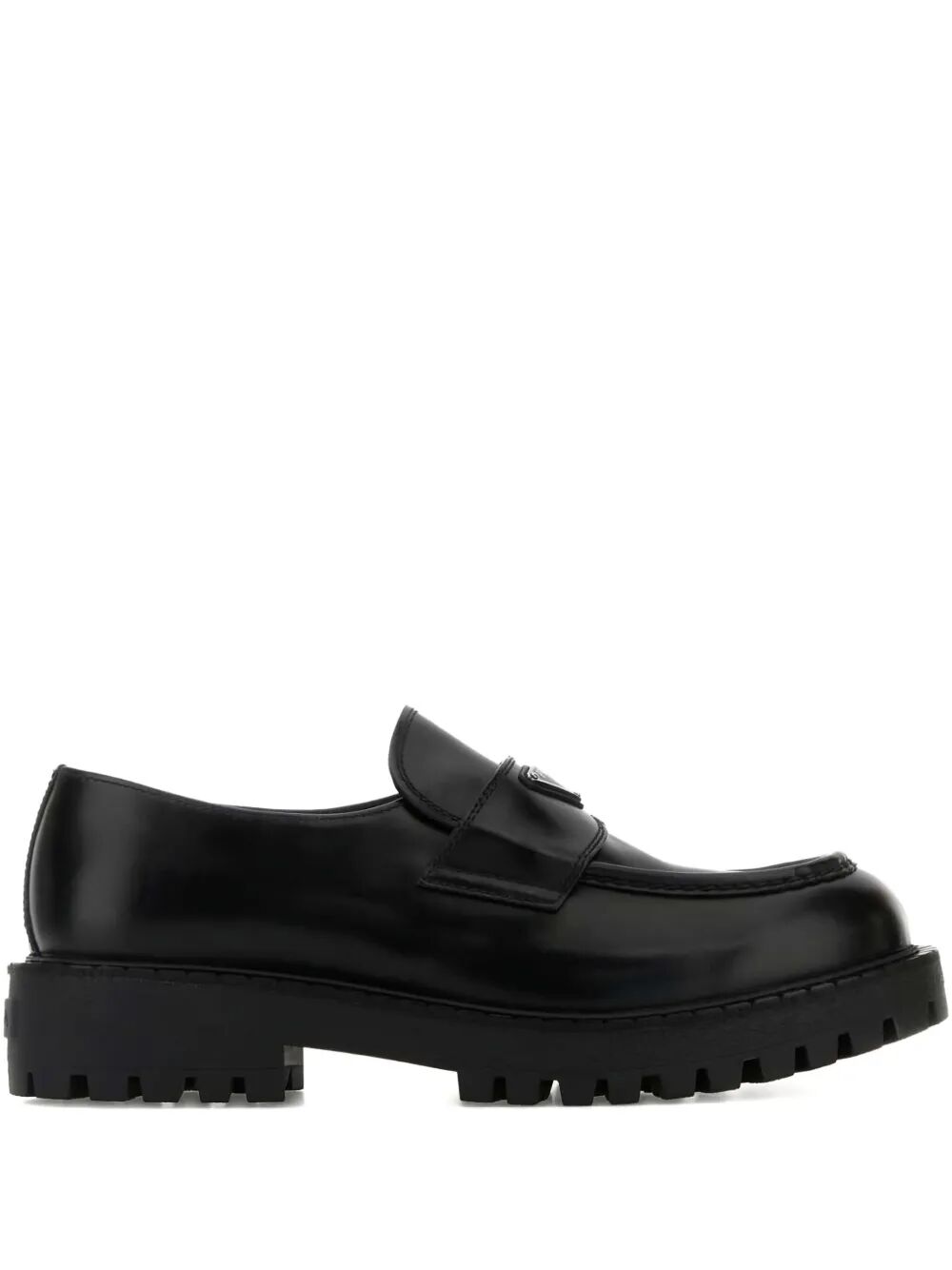 Prada Men Chunky Sole Leather Loafers