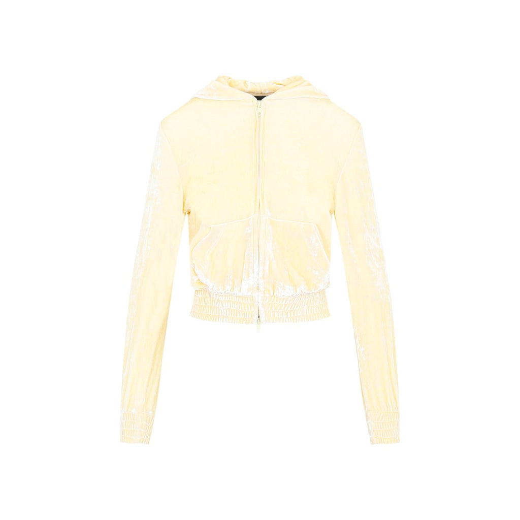 Balenciaga Fitted Zip-Up Hoodie Women
