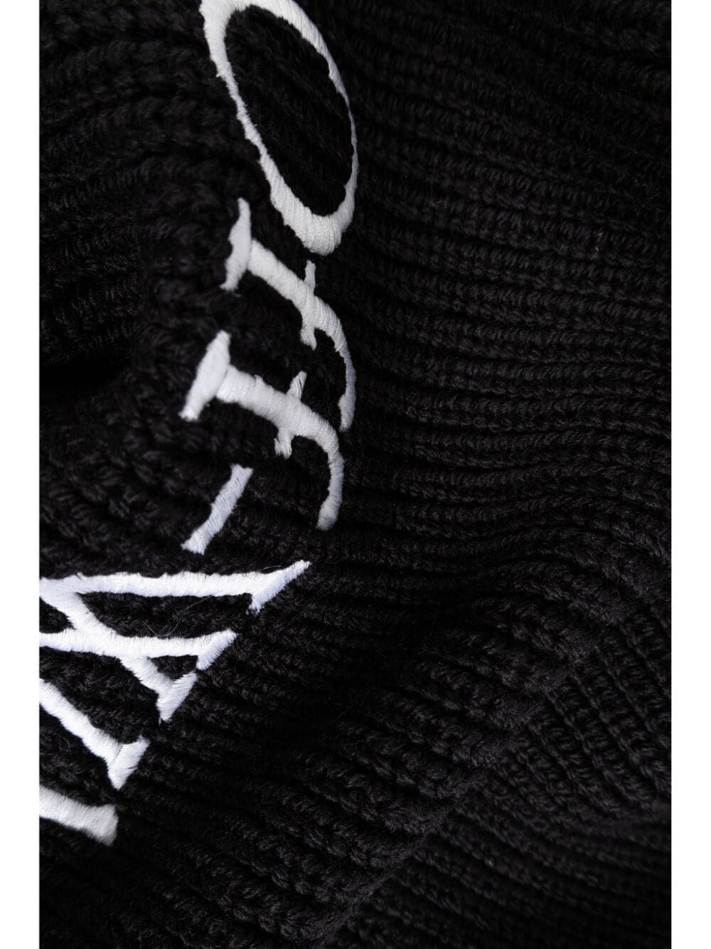 Off White Men Wo Logo Bksh Knit Scarf