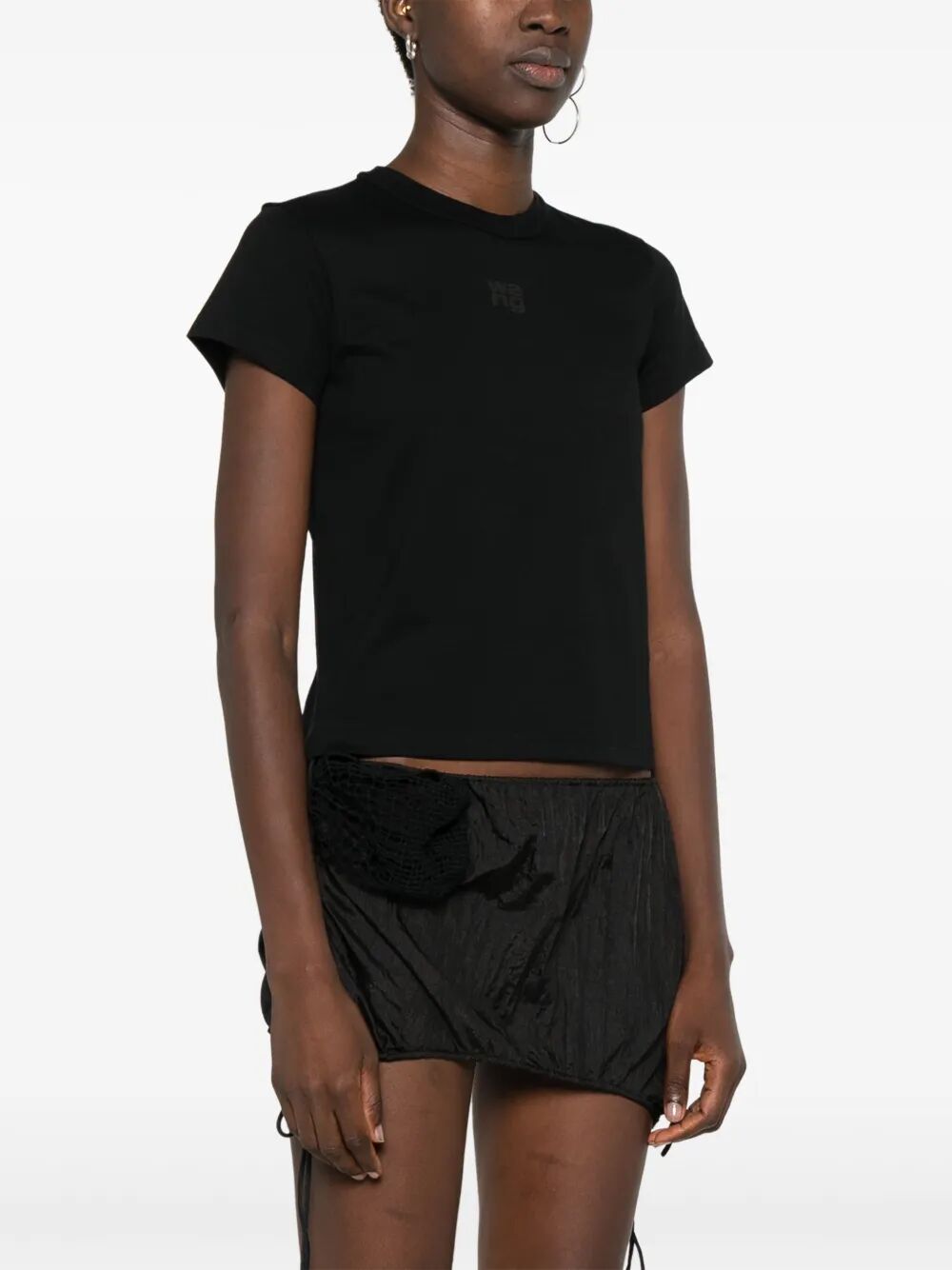 Alexander Wang Women Essential Jsy Shrunken Tee W/Puff Logo